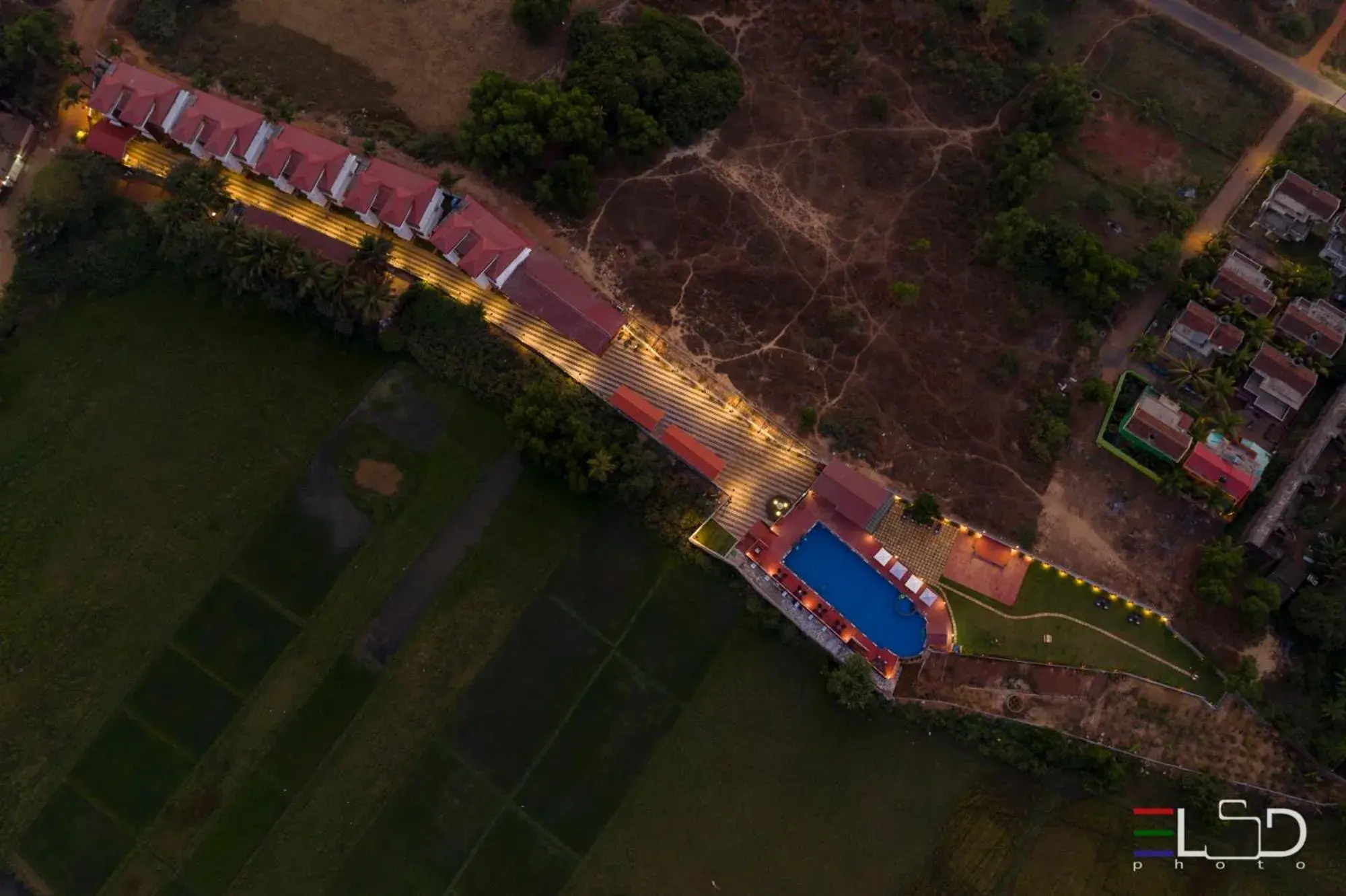 Bird's eye view in Salcete Beach Resort Bird's eye view in Salcete Beach Resort