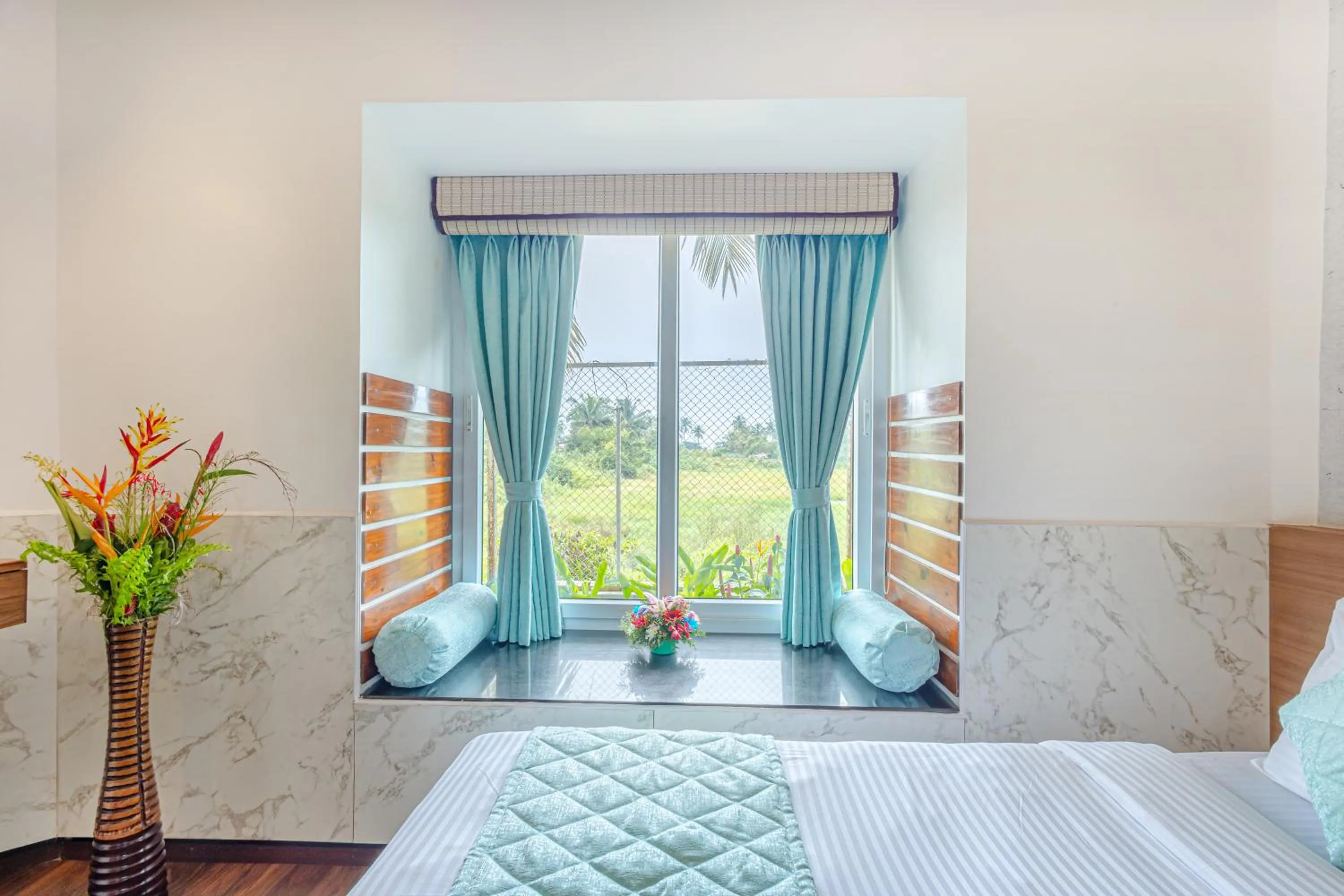 Bed in Salcete Beach Resort