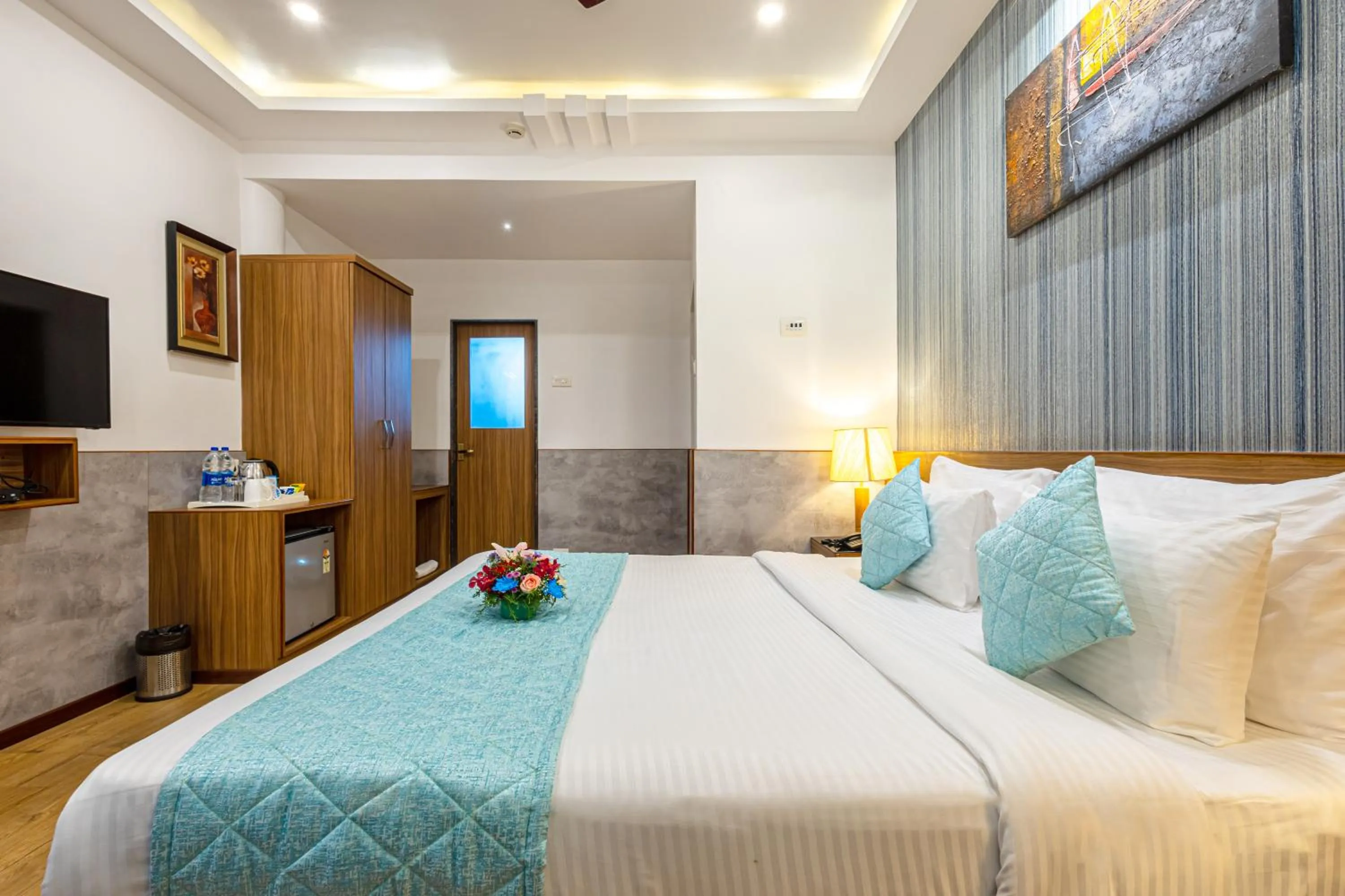 Bed in Salcete Beach Resort
