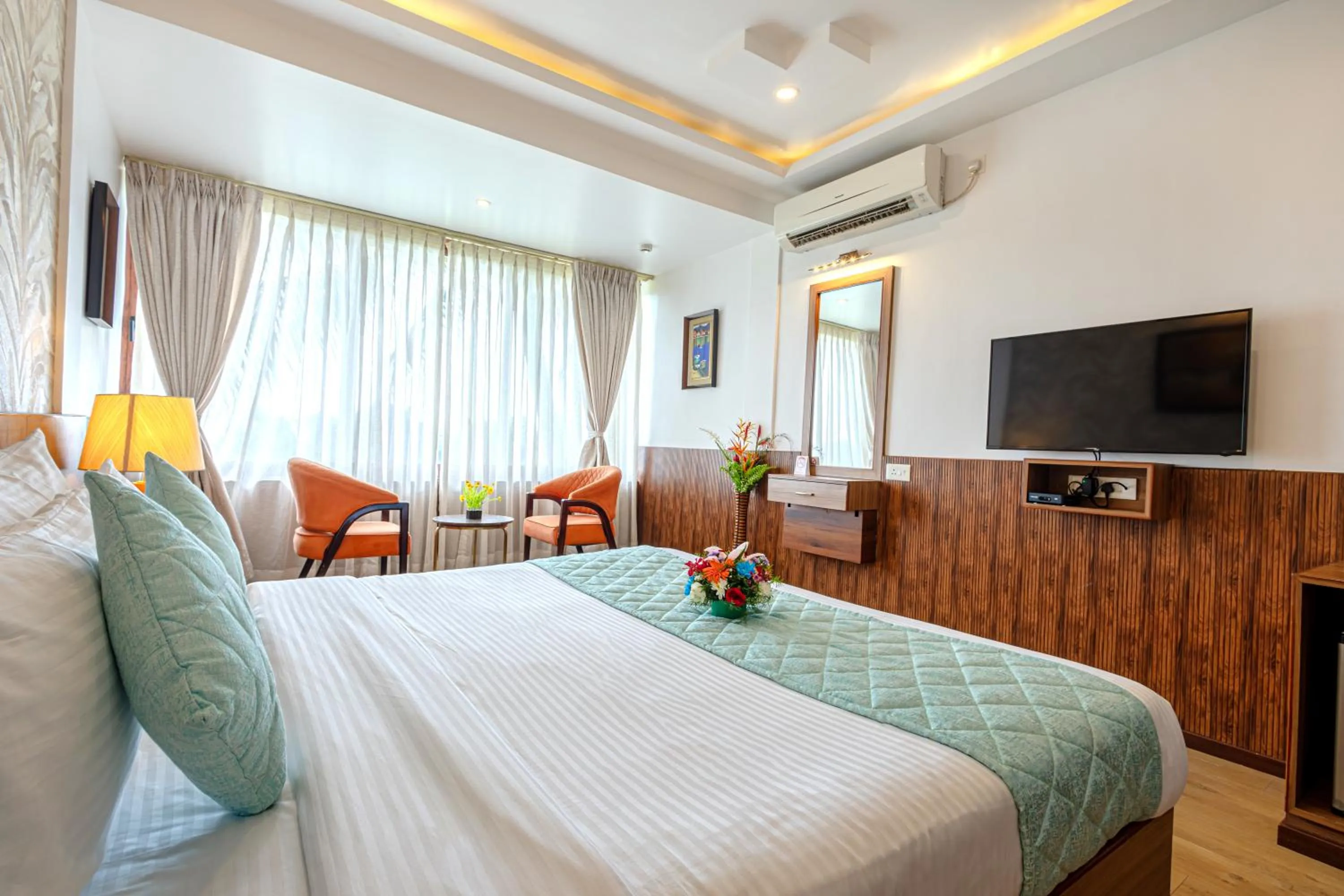 Bed in Salcete Beach Resort
