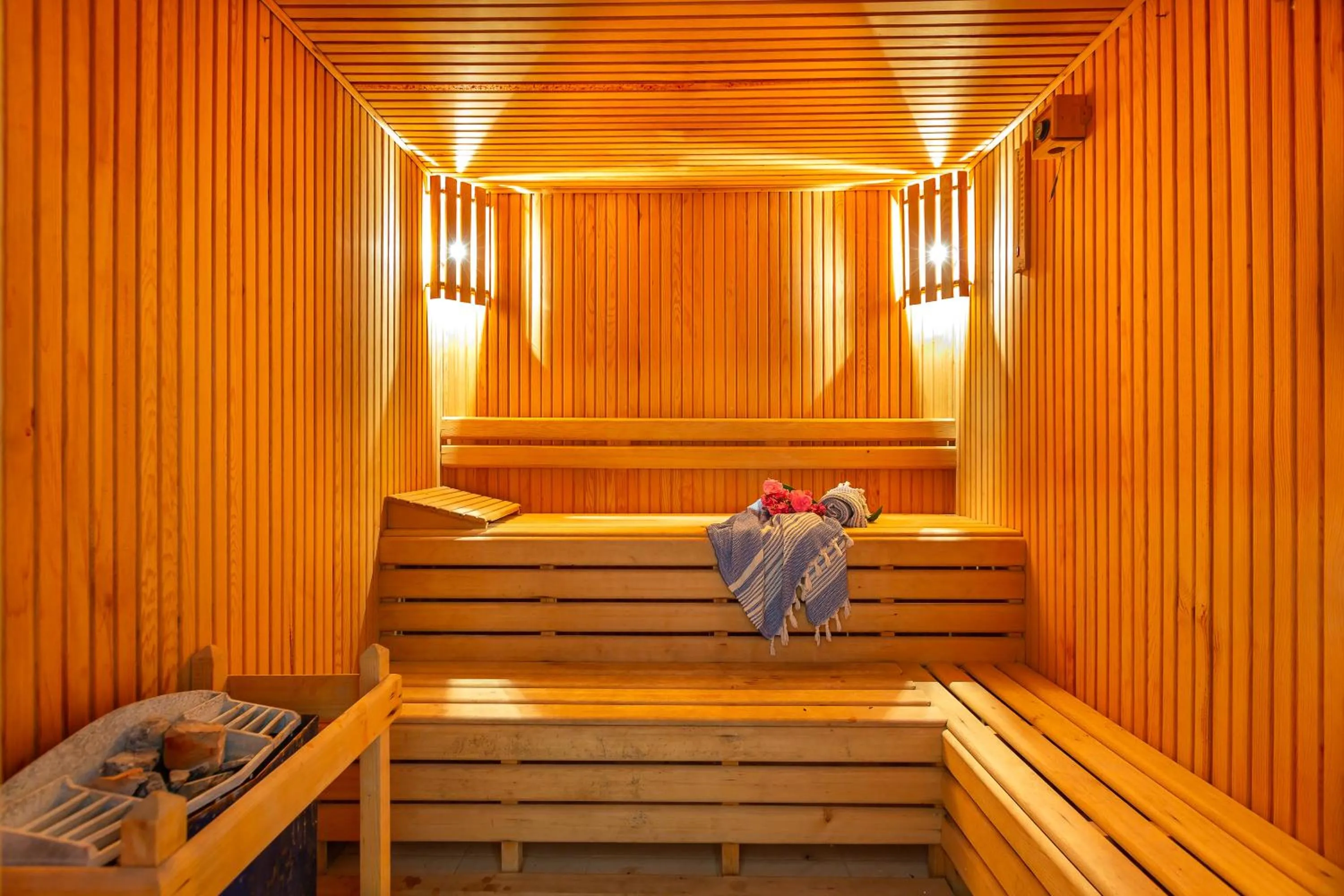 Sauna in Kulube Hotel