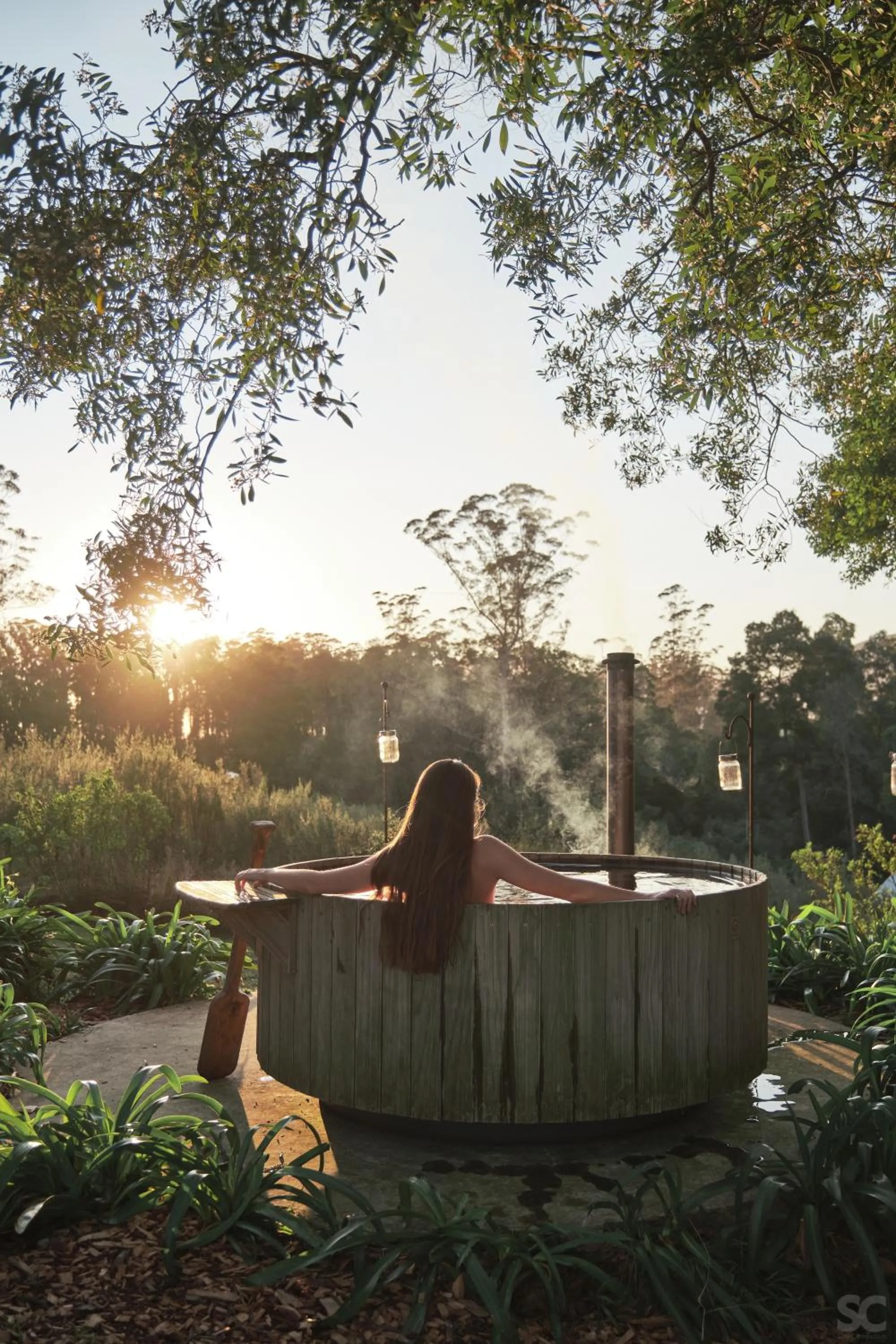 Hot Tub in Oakhurst Farm Cottages
