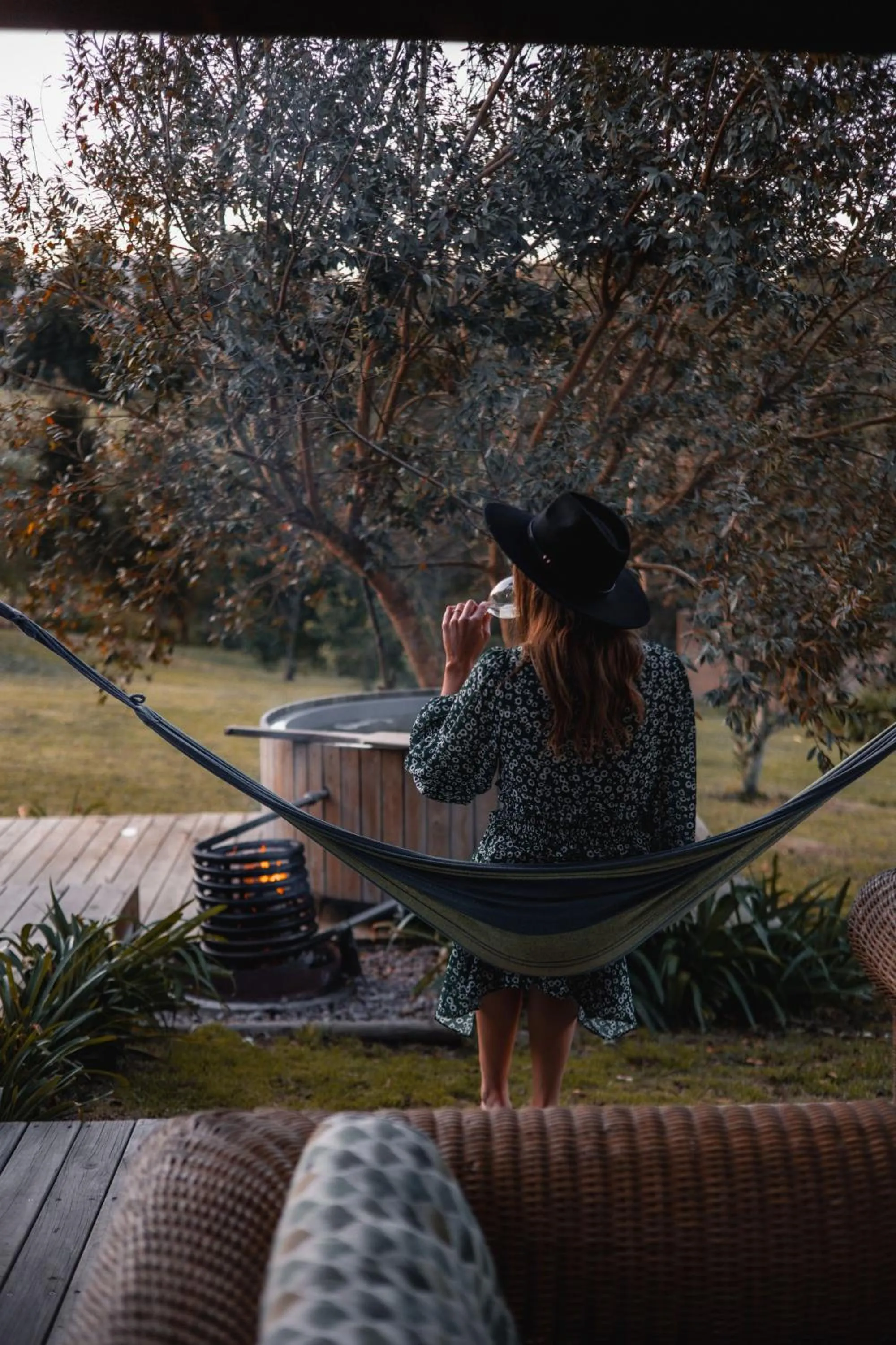 Garden view in Oakhurst Farm Cottages