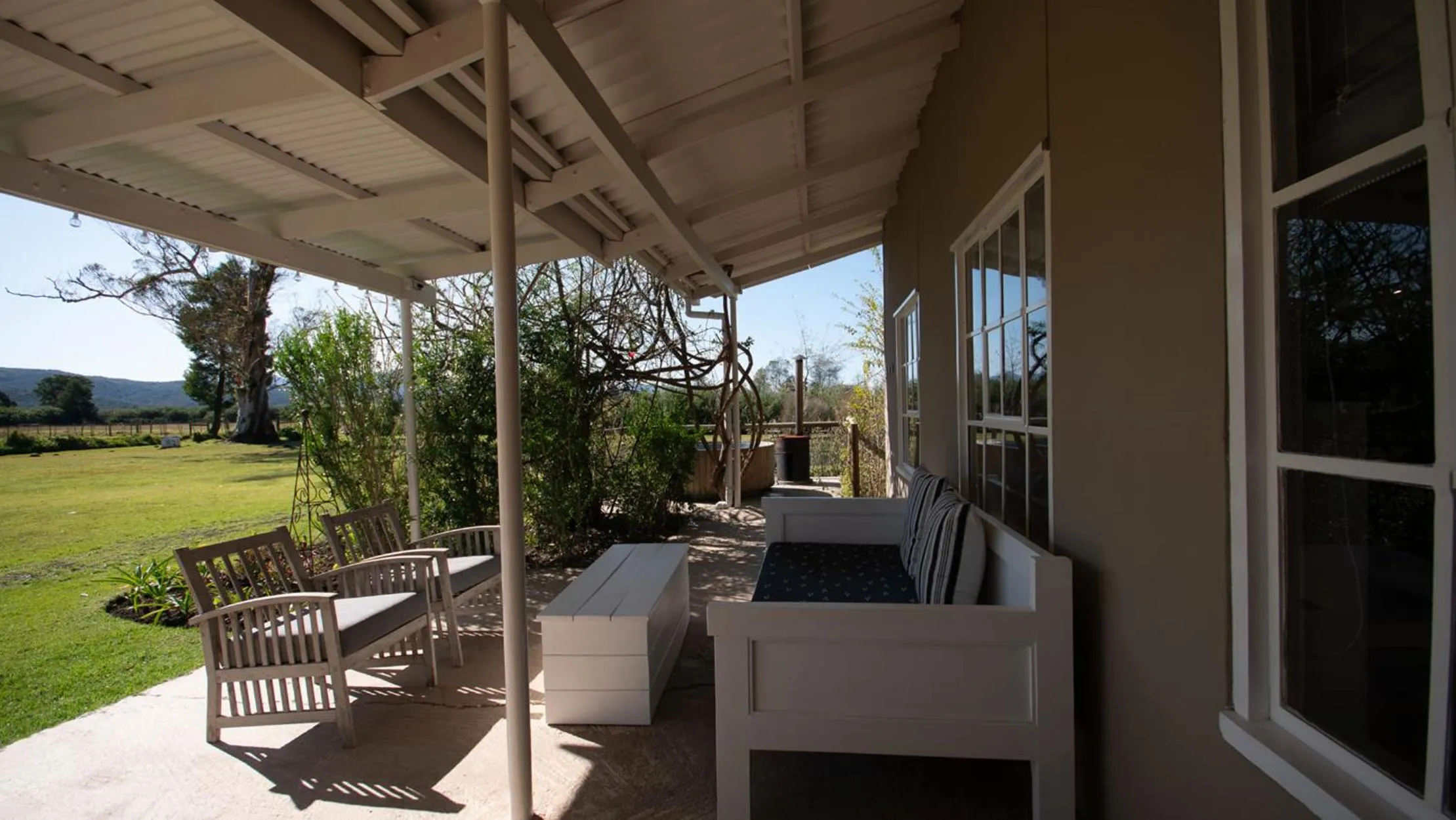 Patio in Oakhurst Farm Cottages