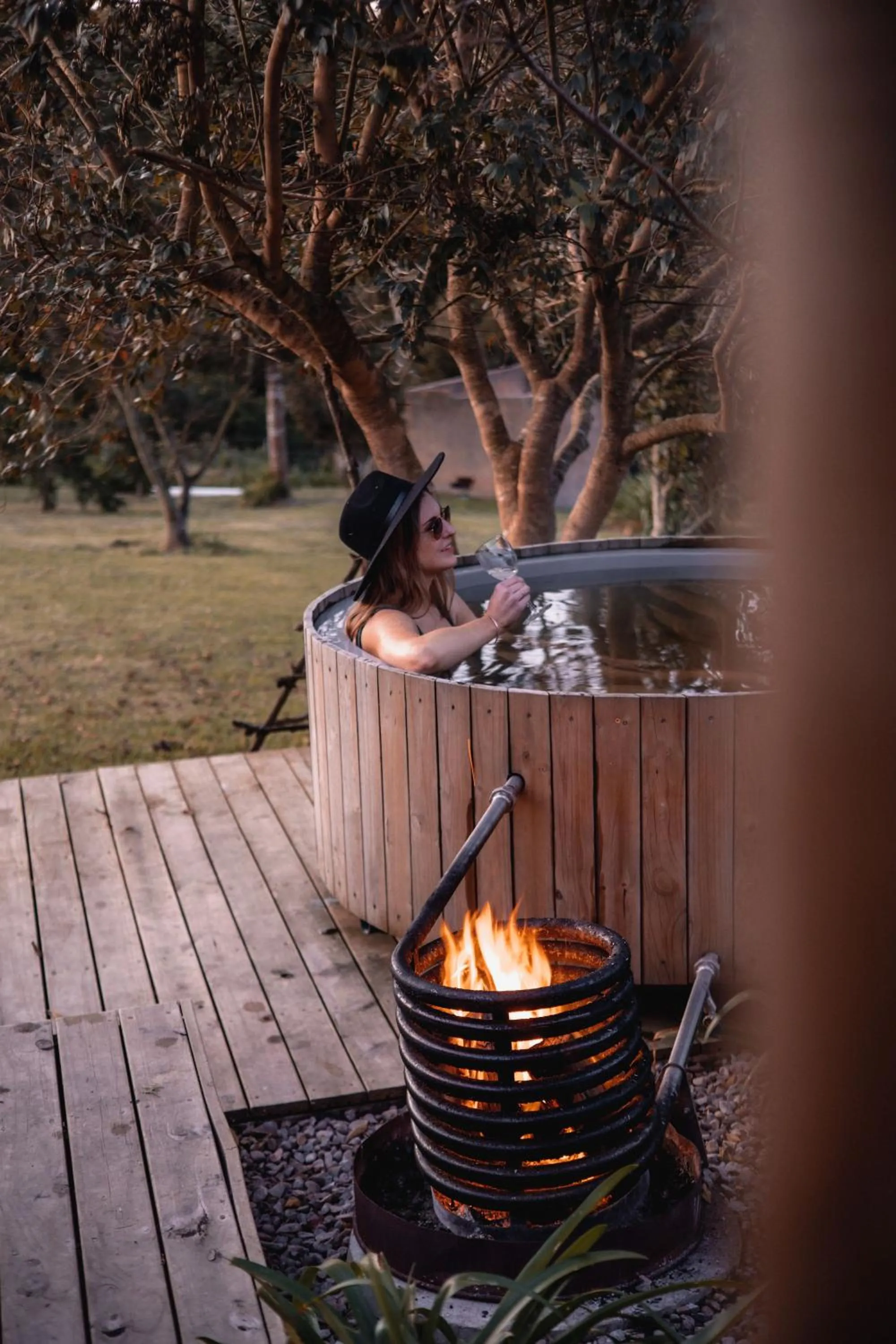Hot Tub in Oakhurst Farm Cottages