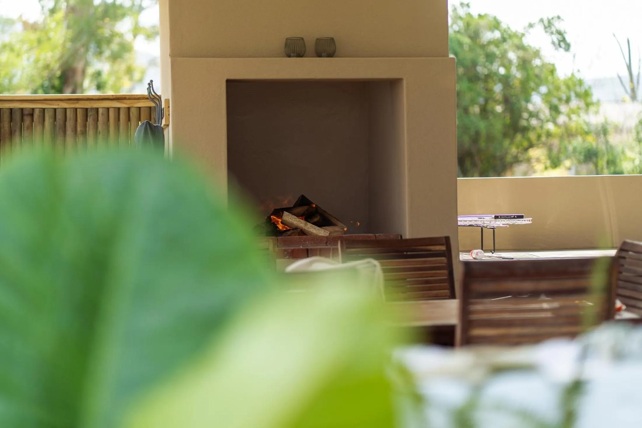 fireplace in Oakhurst Farm Cottages