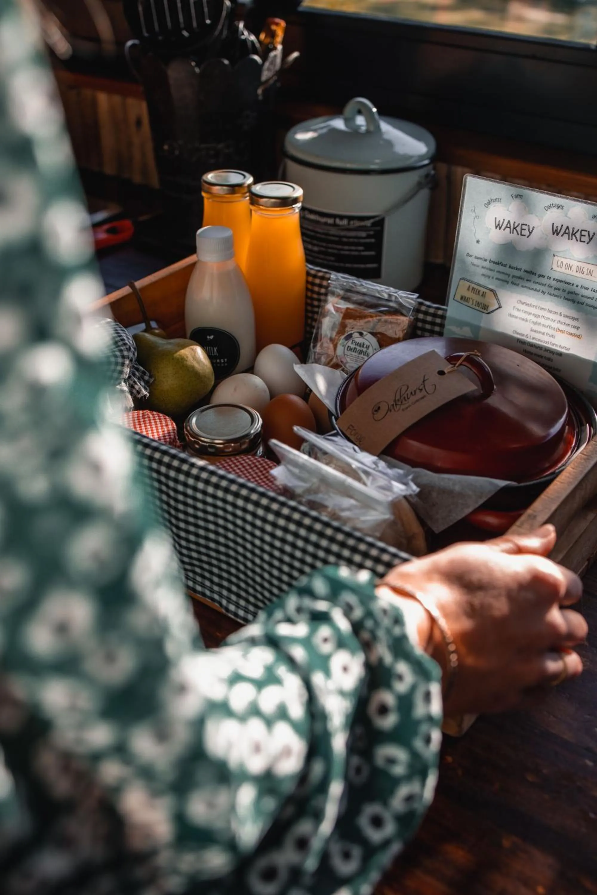 Food and drinks in Oakhurst Farm Cottages