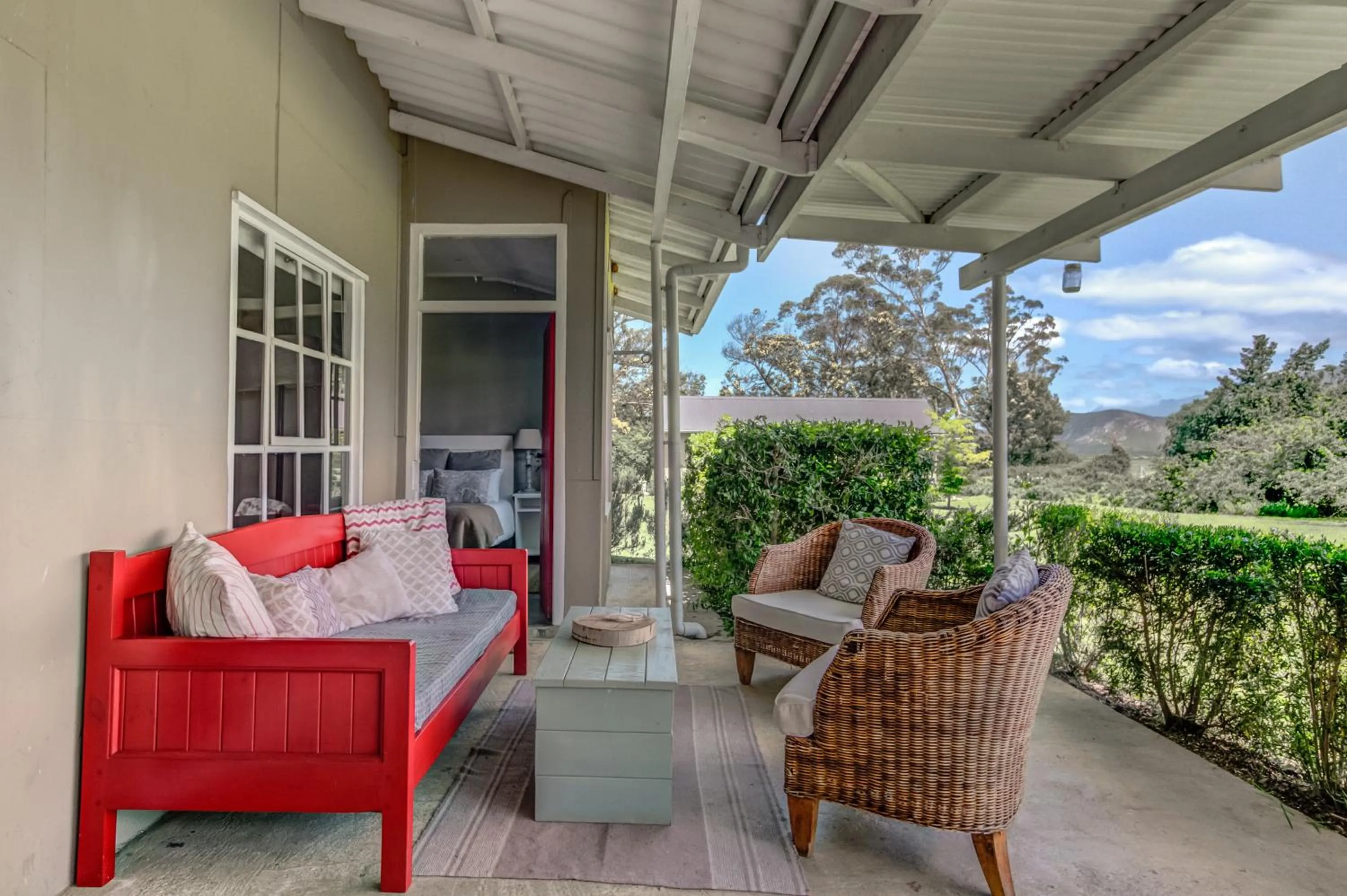 Patio in Oakhurst Farm Cottages
