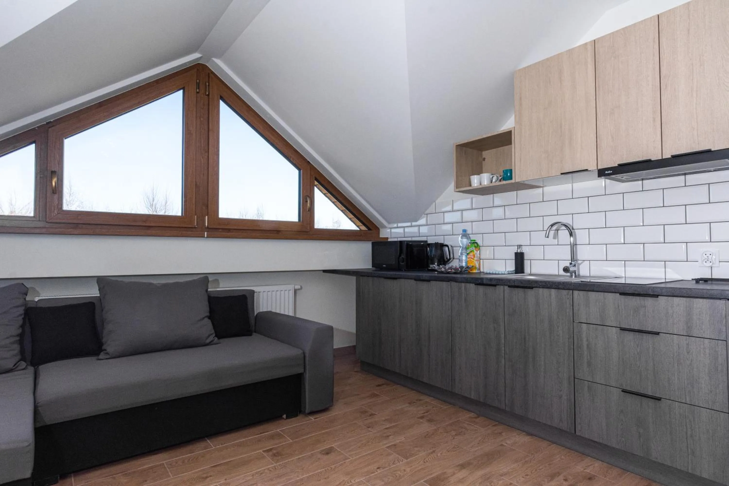 Kitchen or kitchenette in Apartamenty Jantar