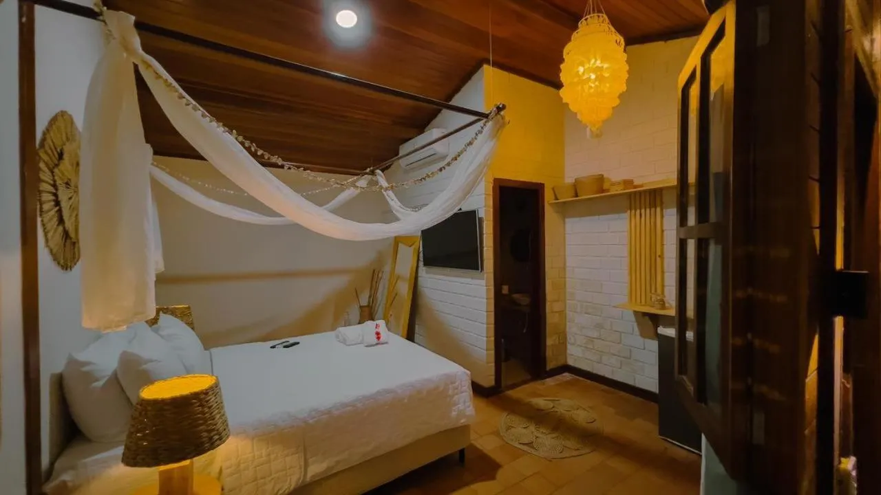 TV and multimedia, Bed in Pousada Ares de Noronha