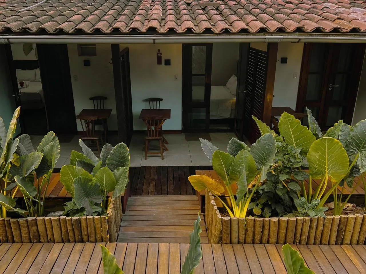 Patio in Pousada Ares de Noronha