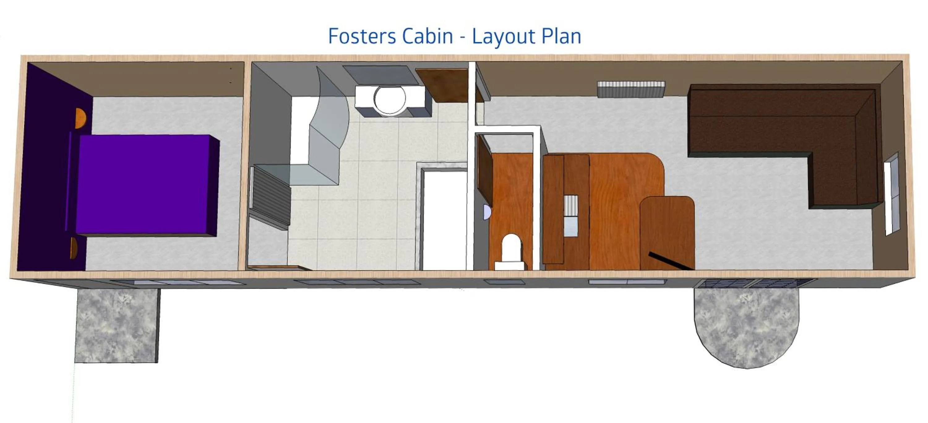 Floor plan in Luxurious Rural Cabin with Hot Tub
