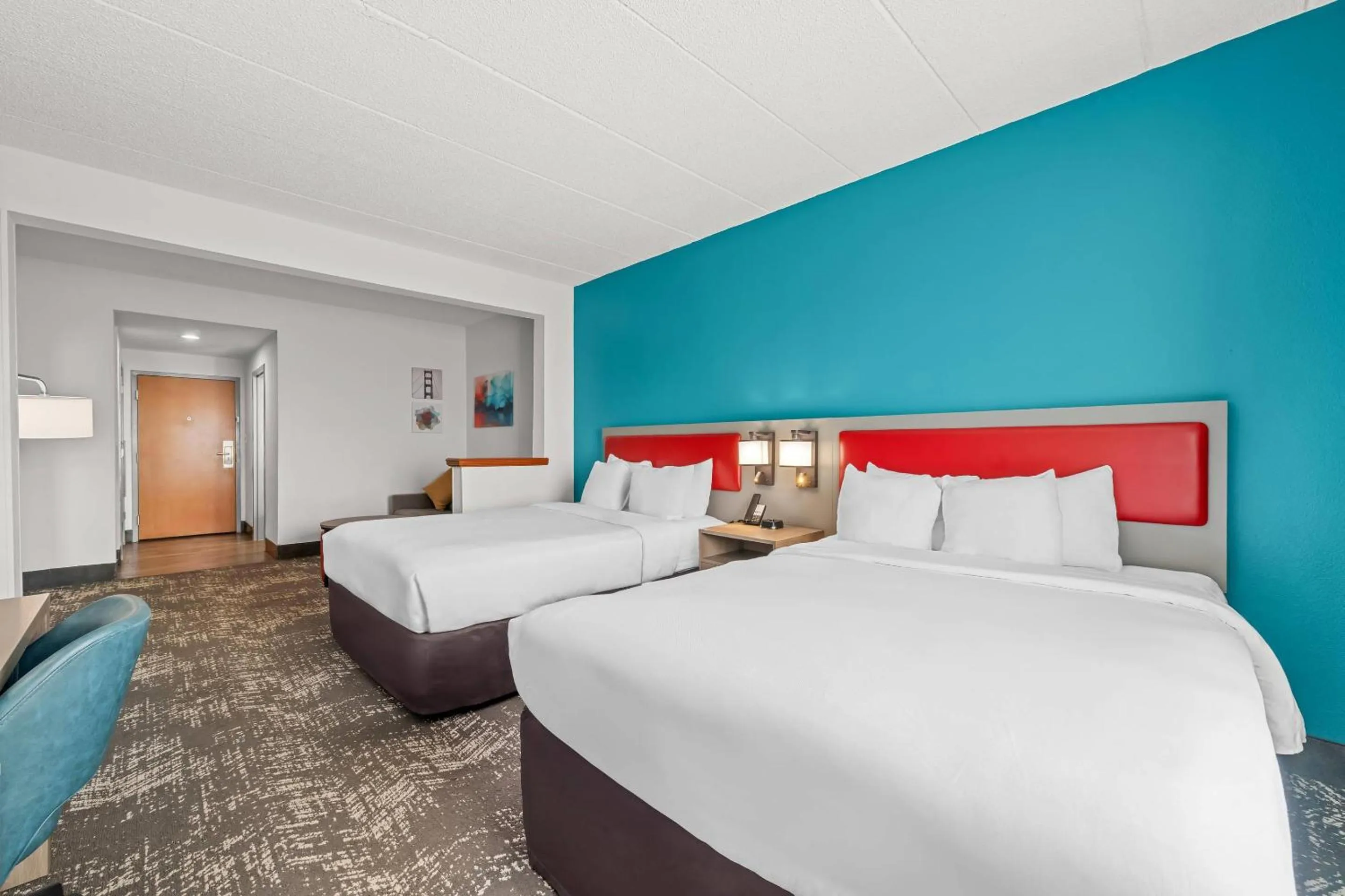 Bedroom, Bed in Comfort Suites Columbia at Harbison