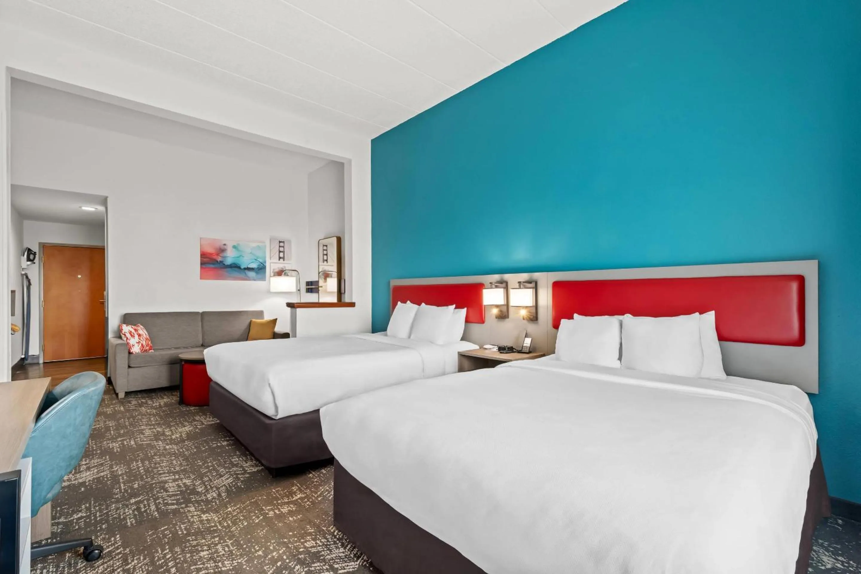 Bedroom, Bed in Comfort Suites Columbia at Harbison