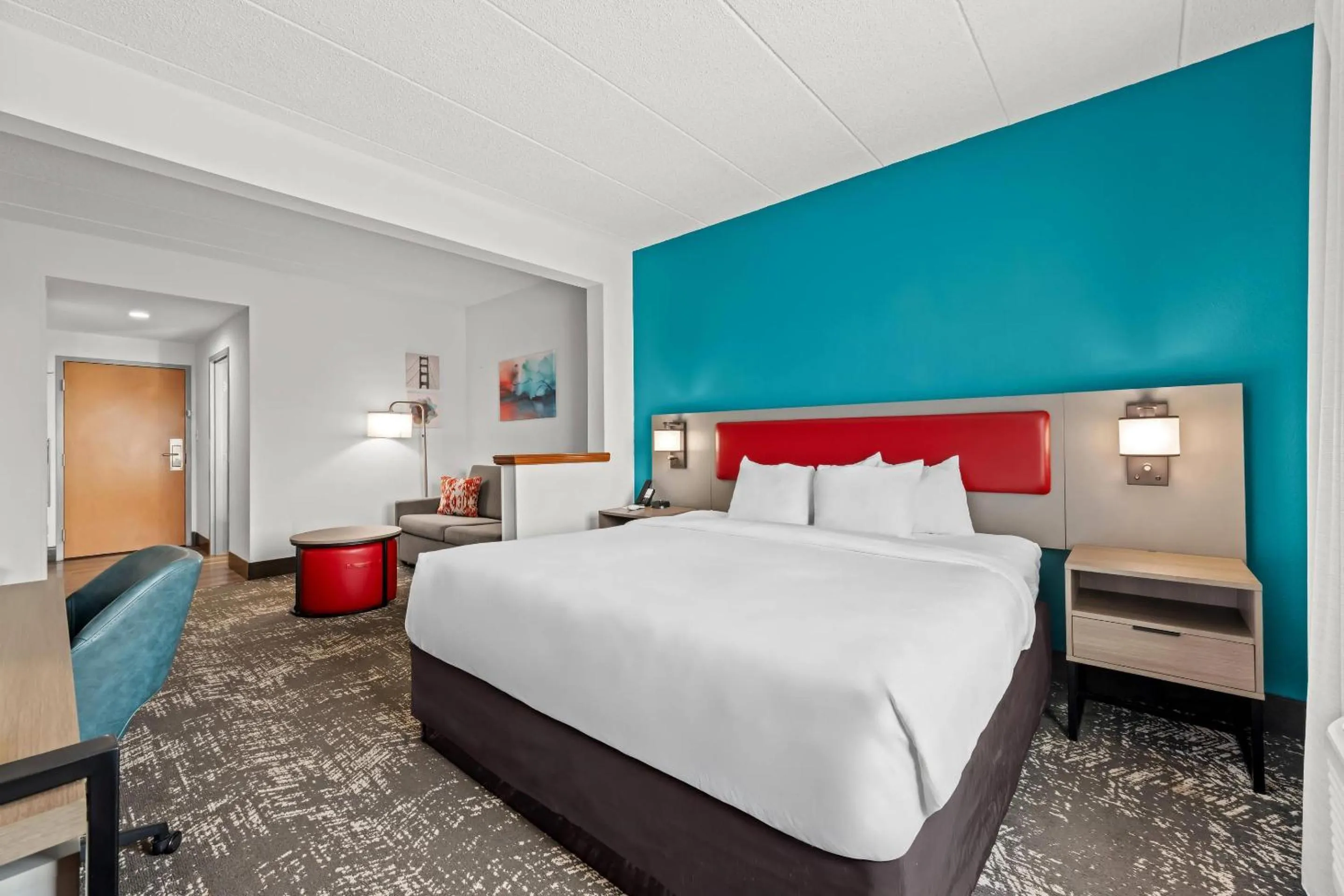 Bedroom, Bed in Comfort Suites Columbia at Harbison