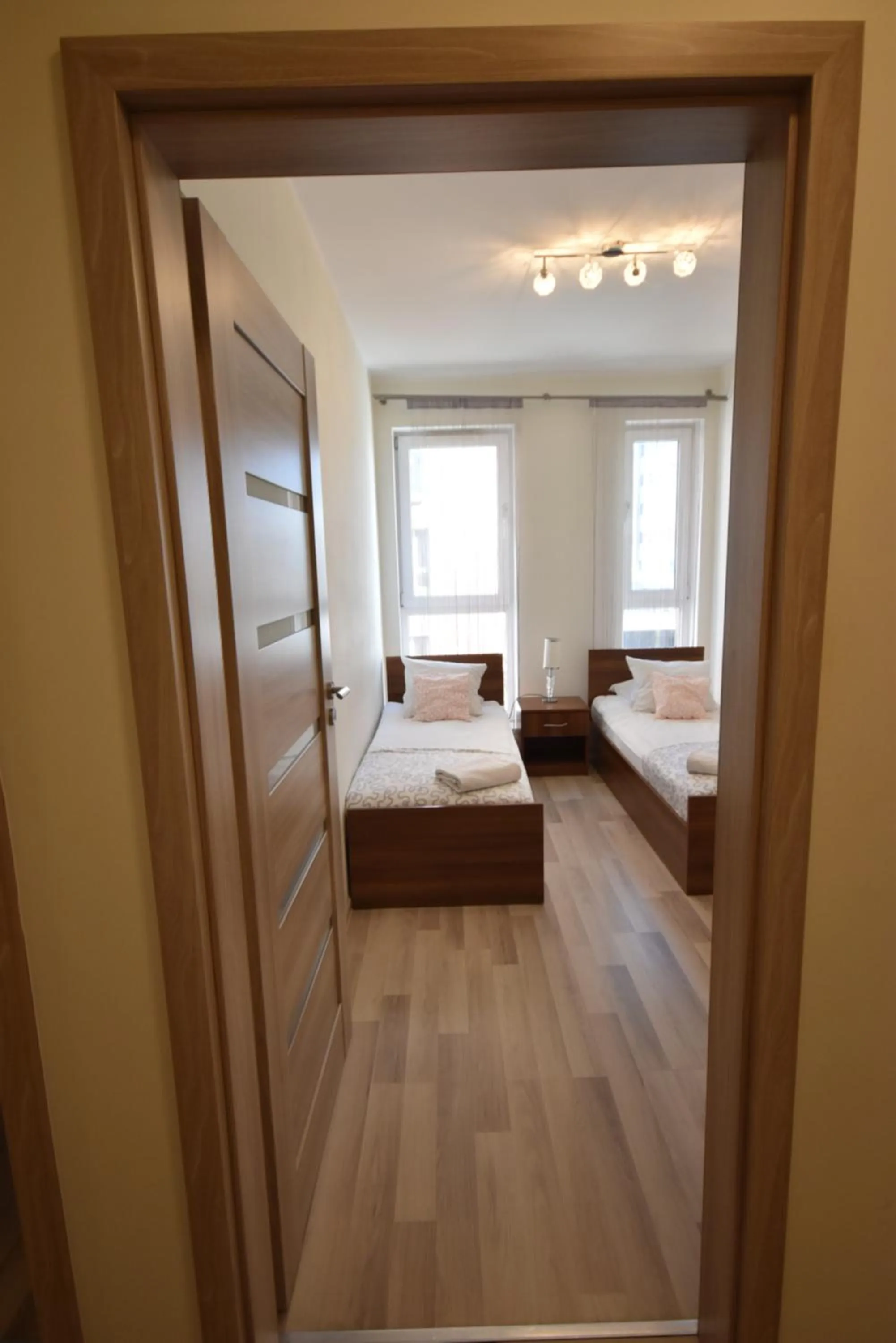 Photo of the whole room, Bed in NotaBene Wola Apartment