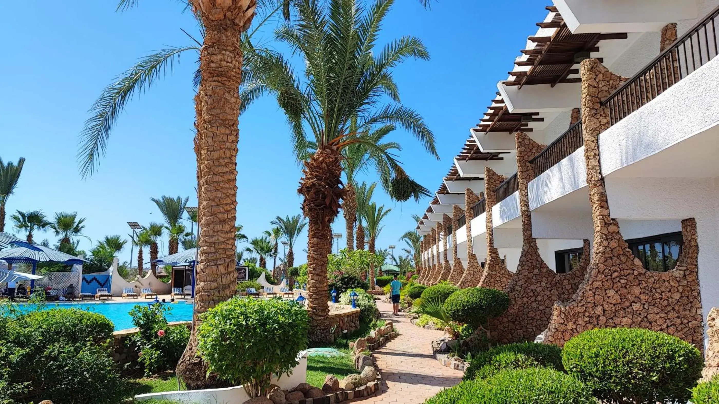 Pool view in Turquoise Beach Hotel Pool view in Turquoise Beach Hotel