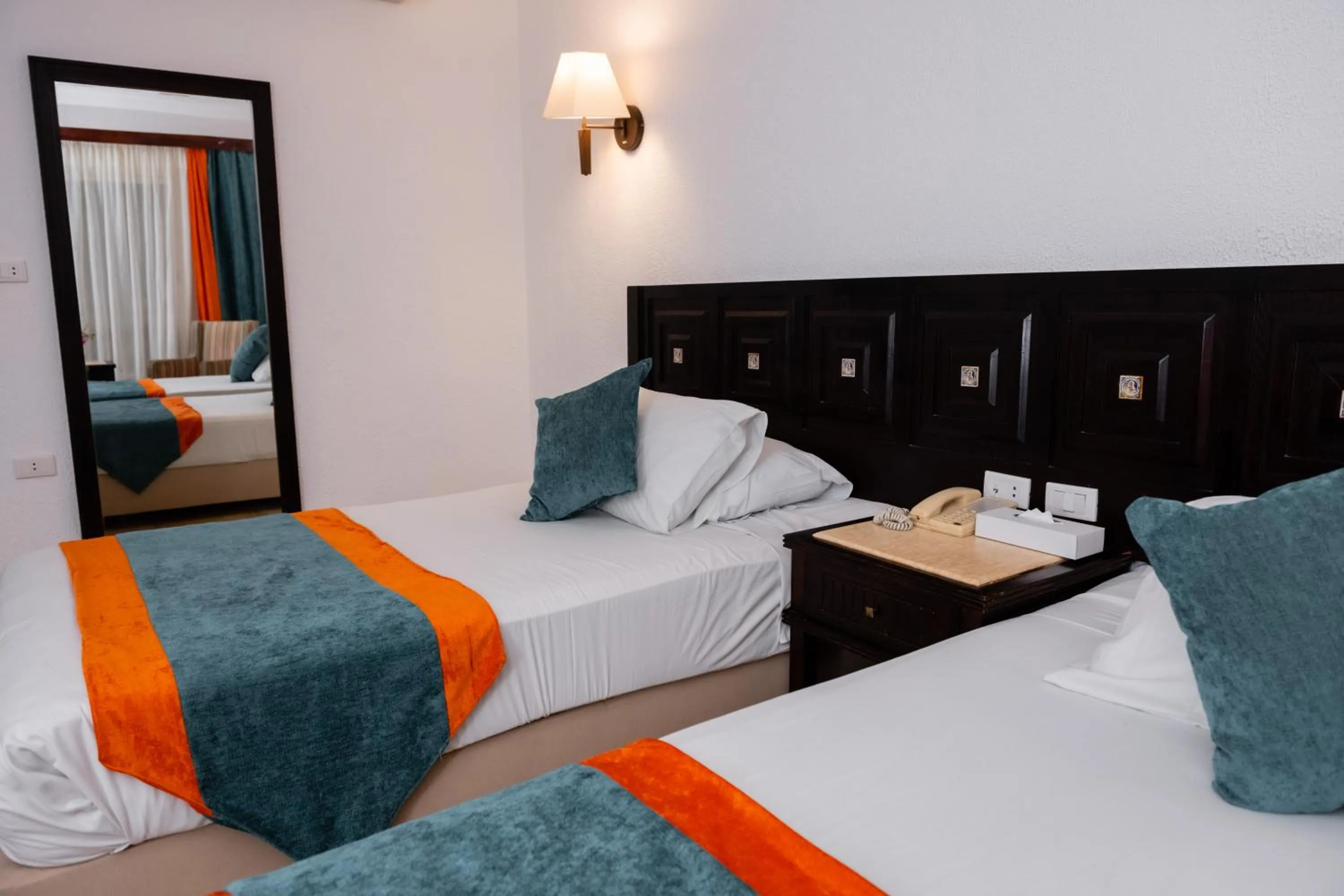 Bed in Turquoise Beach Hotel