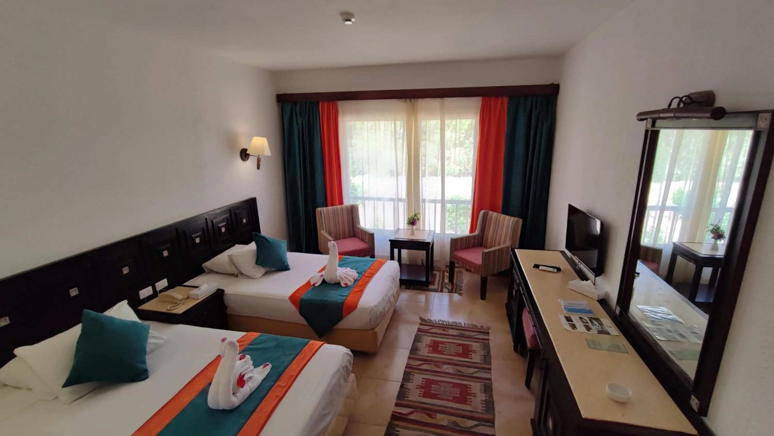 Bed in Turquoise Beach Hotel