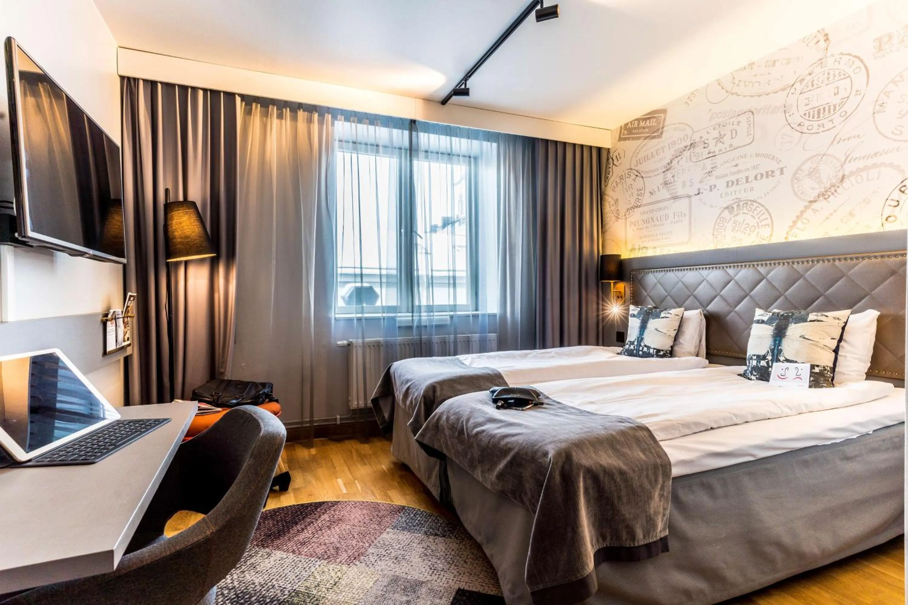 Bedroom, Bed in Scandic Stora Hotellet