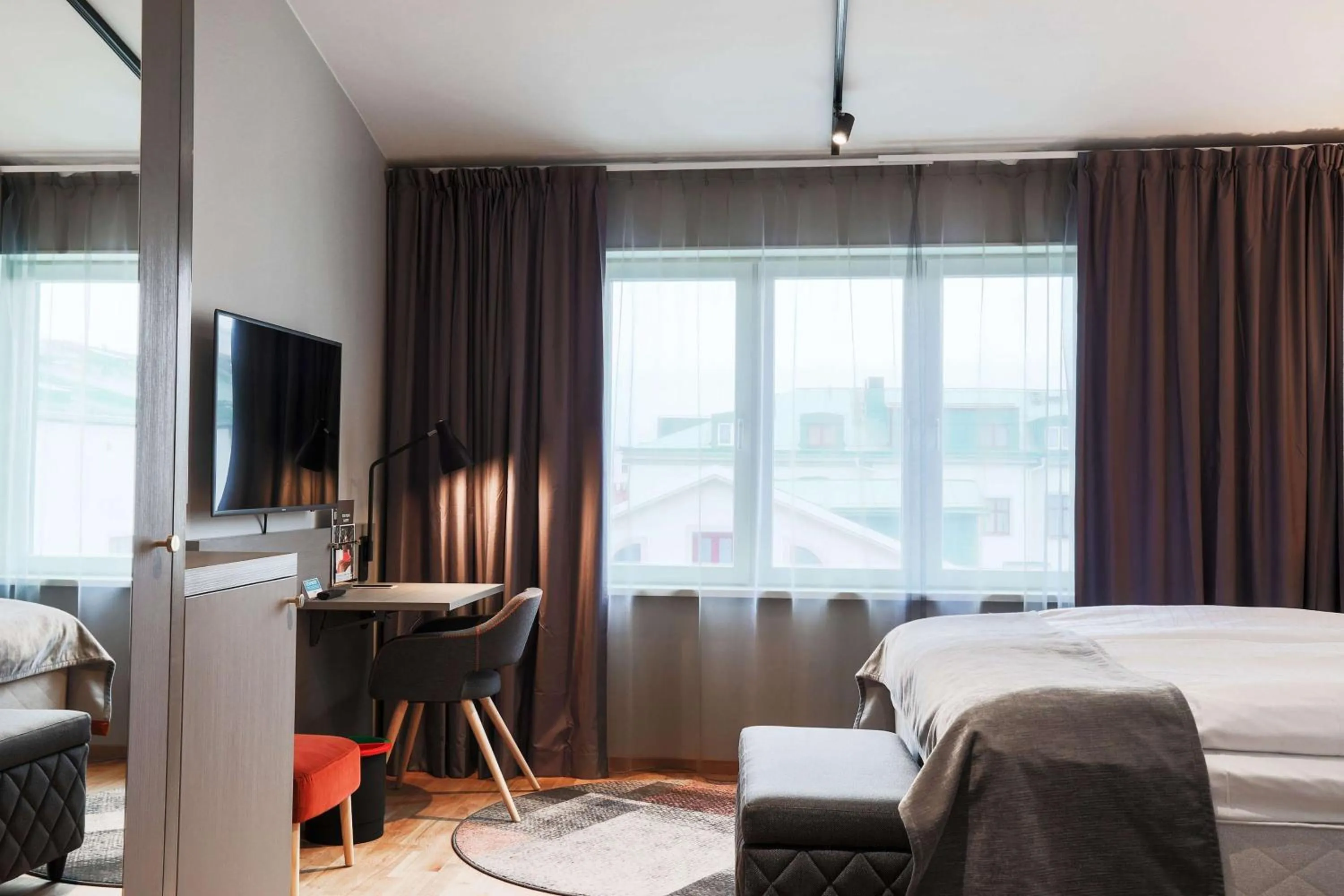 Decorative detail, Bed in Scandic Stora Hotellet