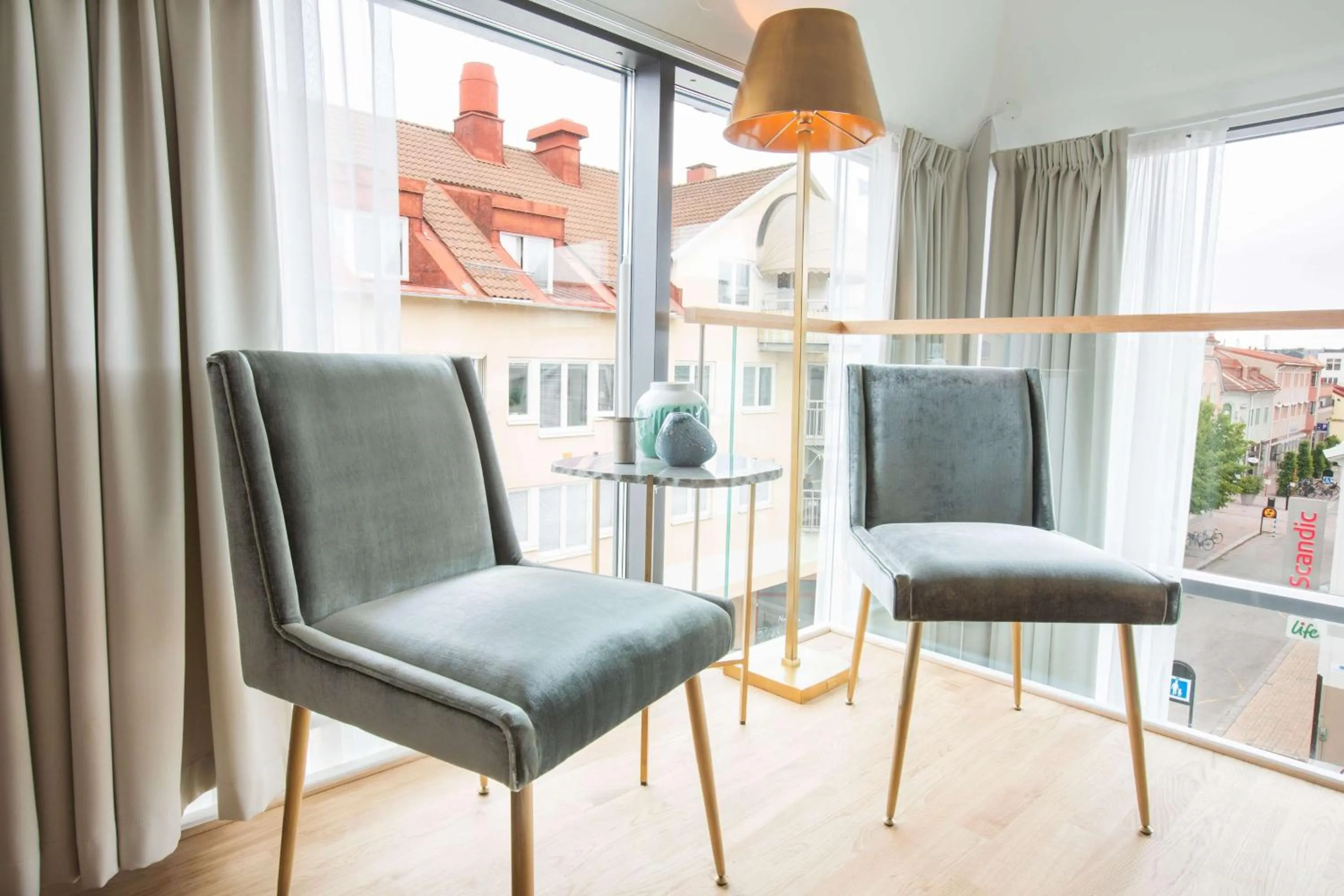 Bedroom in Scandic Stora Hotellet