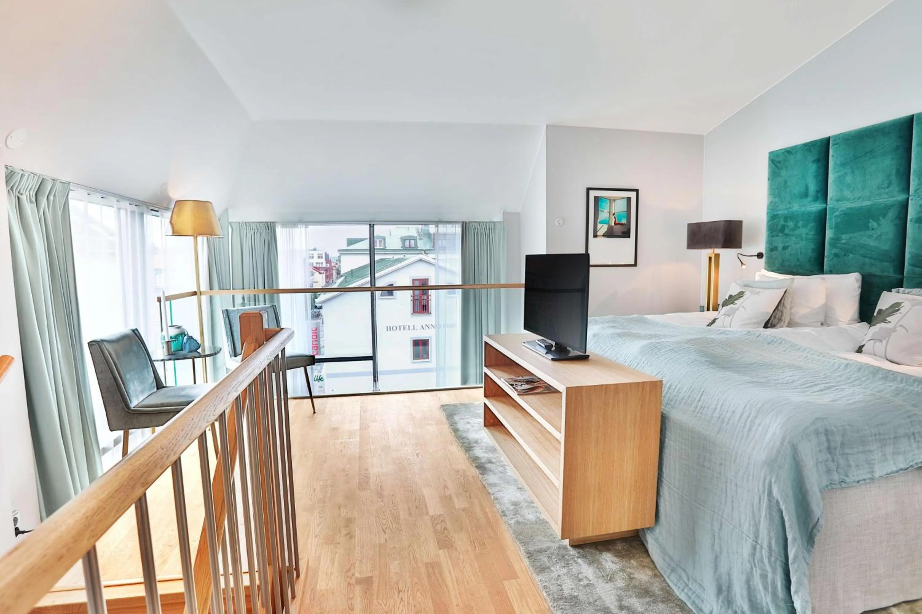 Bedroom, Bed in Scandic Stora Hotellet