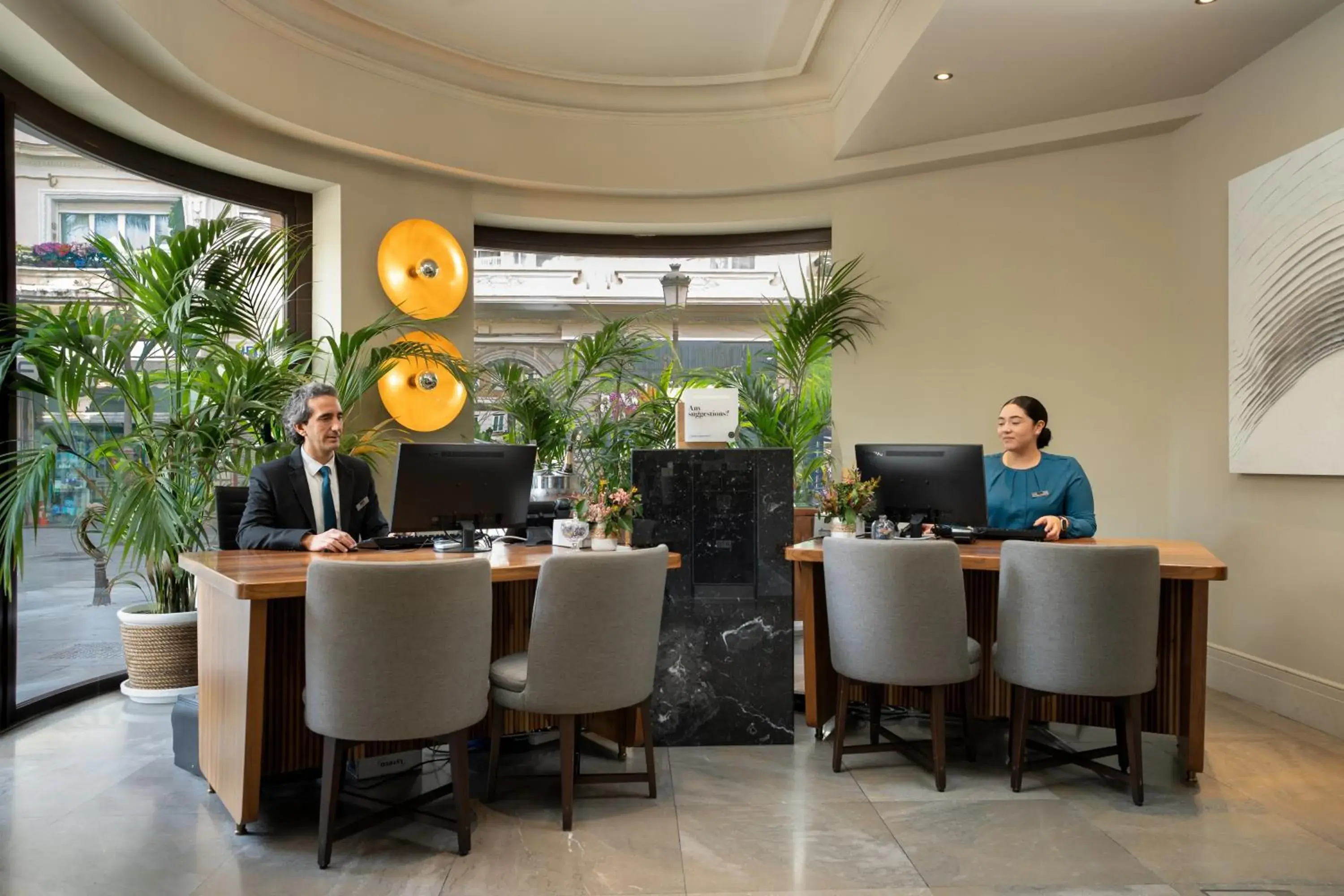 Lobby or reception in H10 Palacio Colomera Lobby or reception in H10 Palacio Colomera