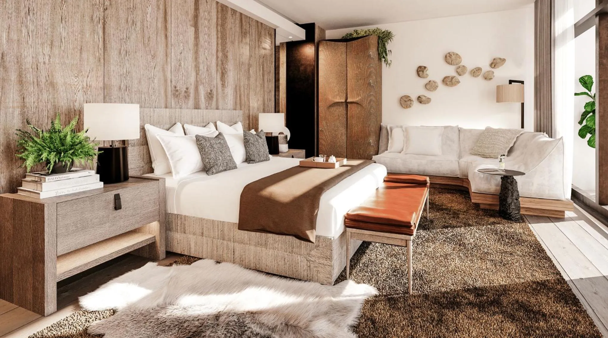 Bedroom, Bed in 1 Hotel Mayfair