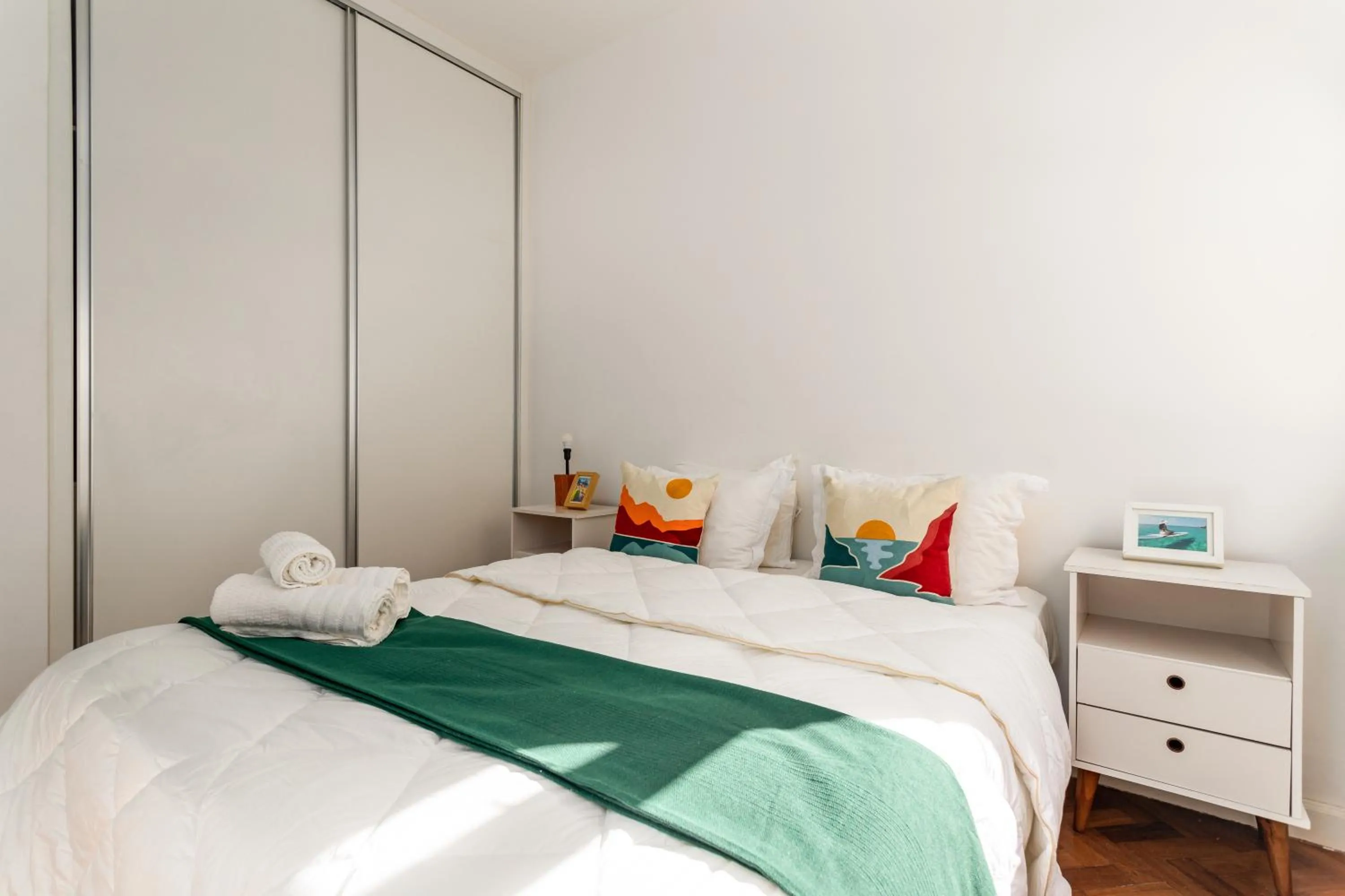 Bed in Unhotel - Charmoso Apartamento Temporada com 3 quartos em Copacabana