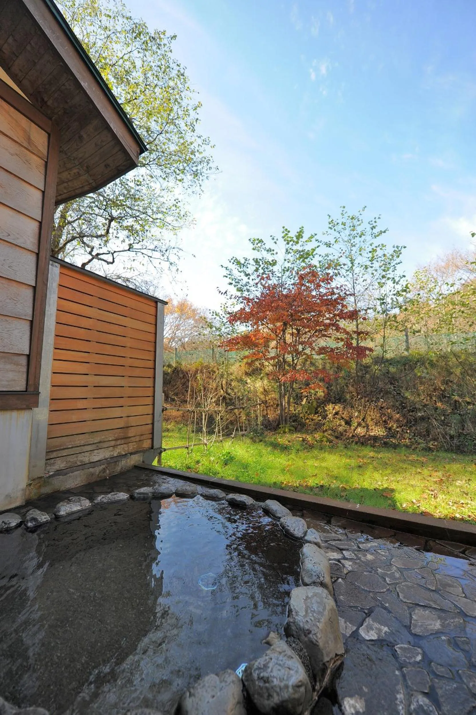 Hot Spring Bath in Takayama Wan Wan Paradise Hotel & Cottage