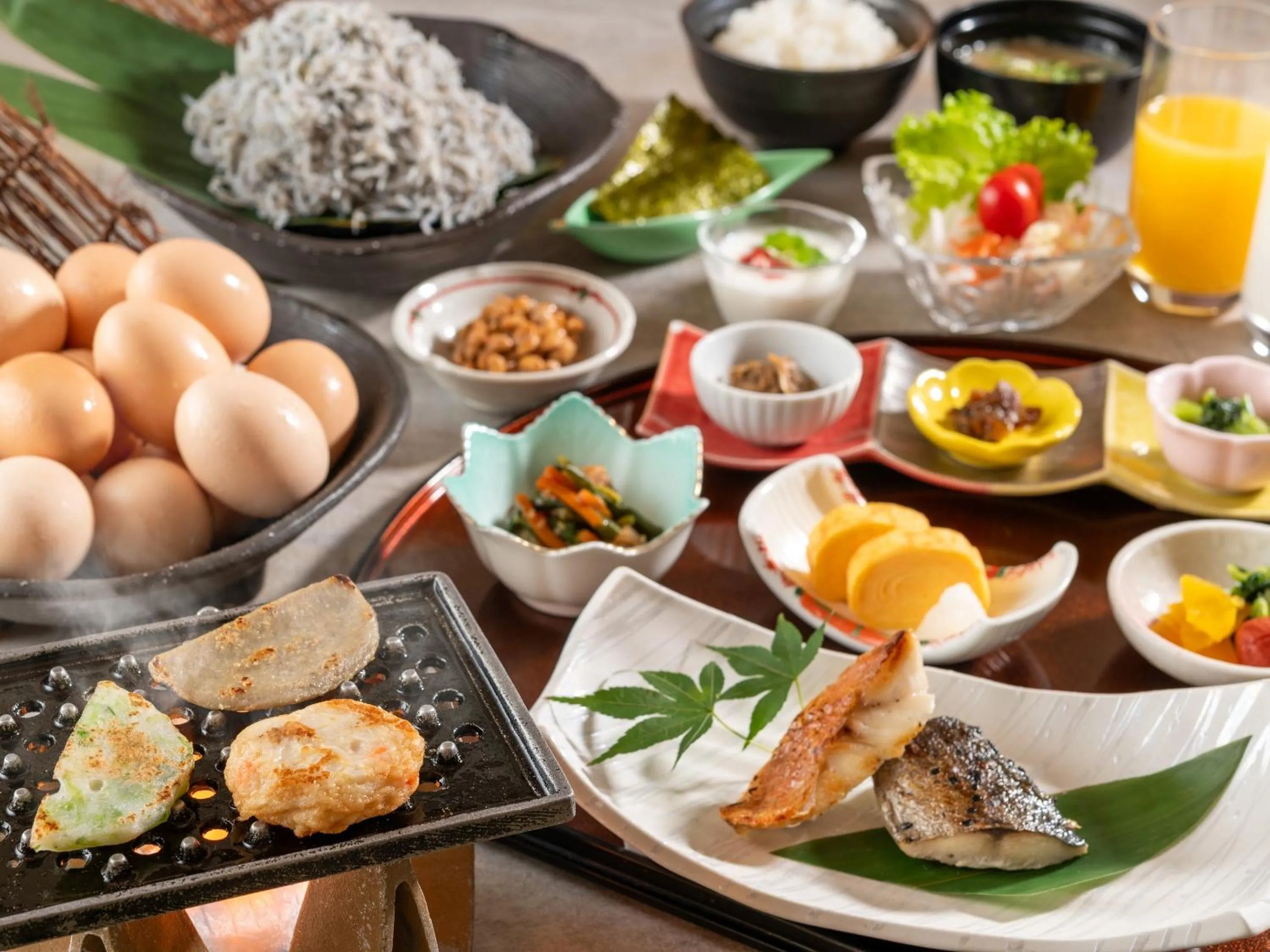 Breakfast in Hamanako Wan Wan Paradise Hotel