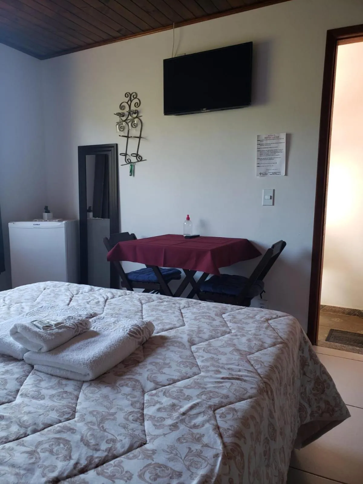 Bed in Pousada Bem Te Vi Lumiar