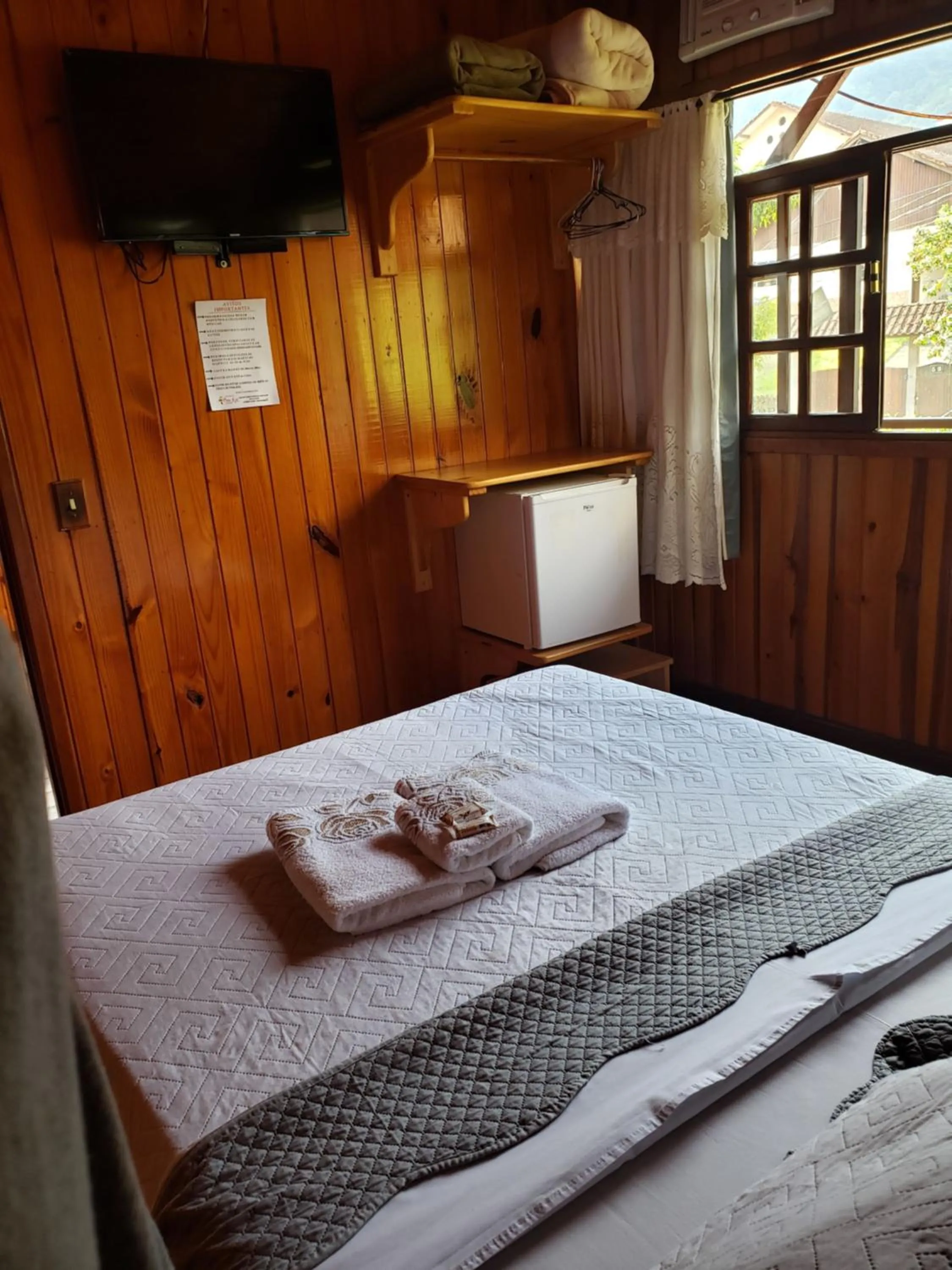 Bed in Pousada Bem Te Vi Lumiar