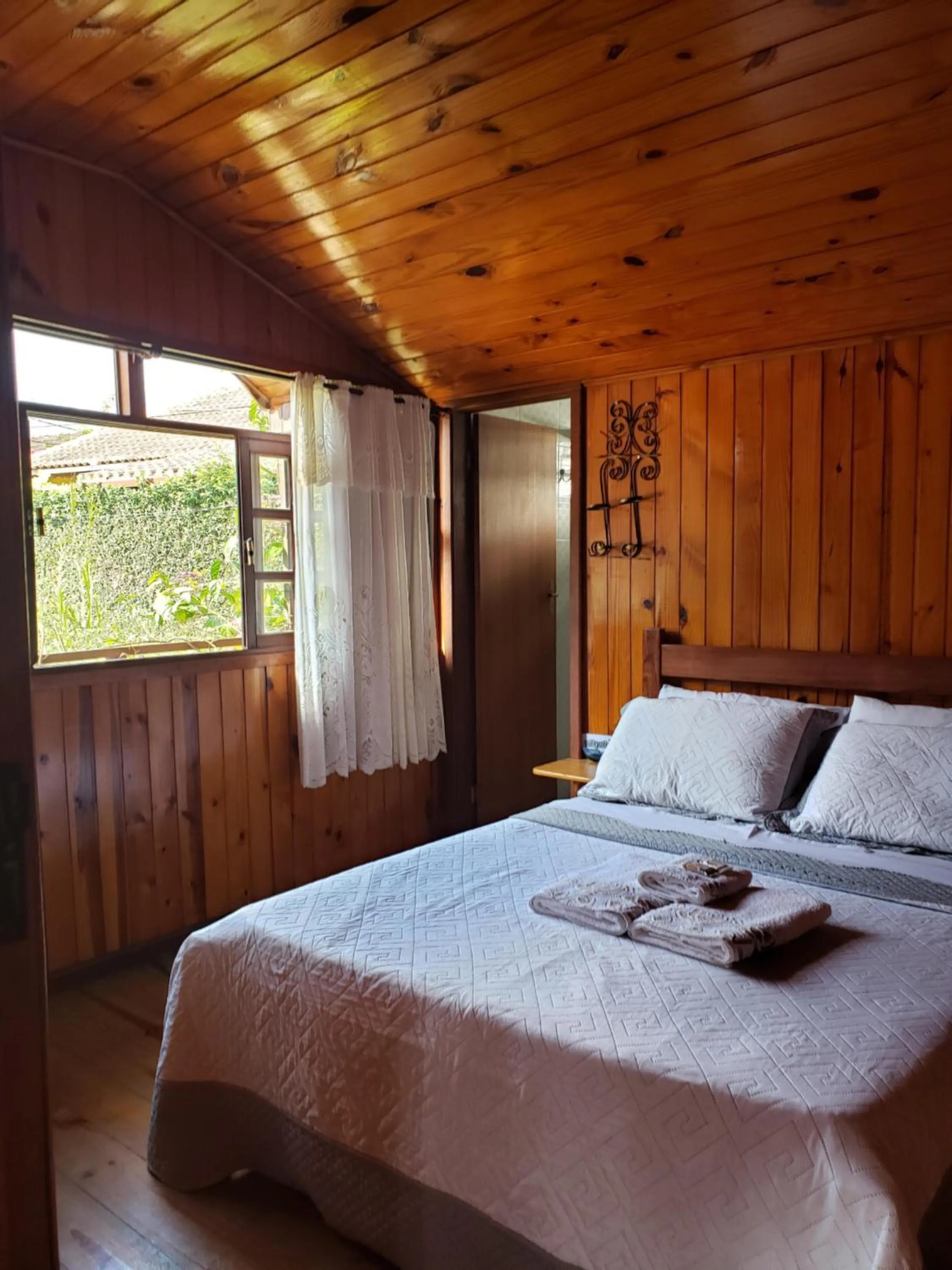 Bed in Pousada Bem Te Vi Lumiar