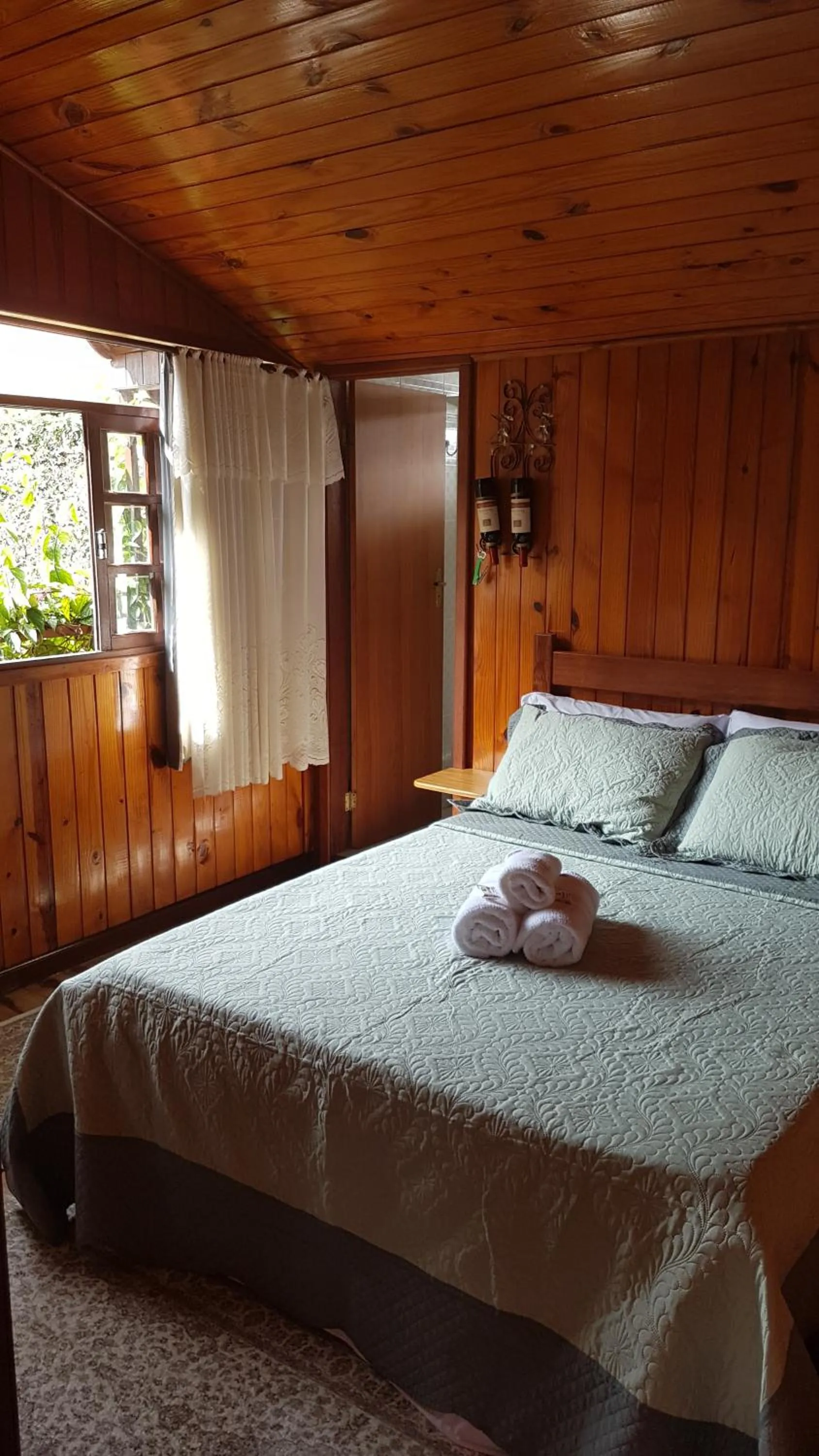 Bed in Pousada Bem Te Vi Lumiar