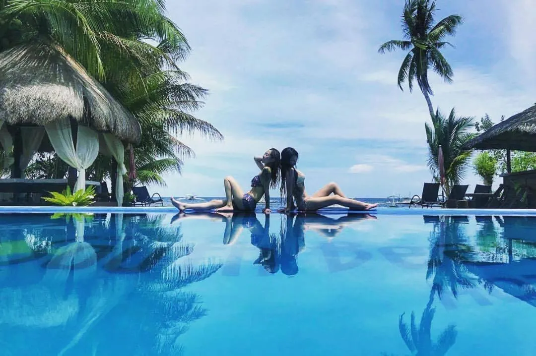 Pool view in Bohol South Beach Hotel