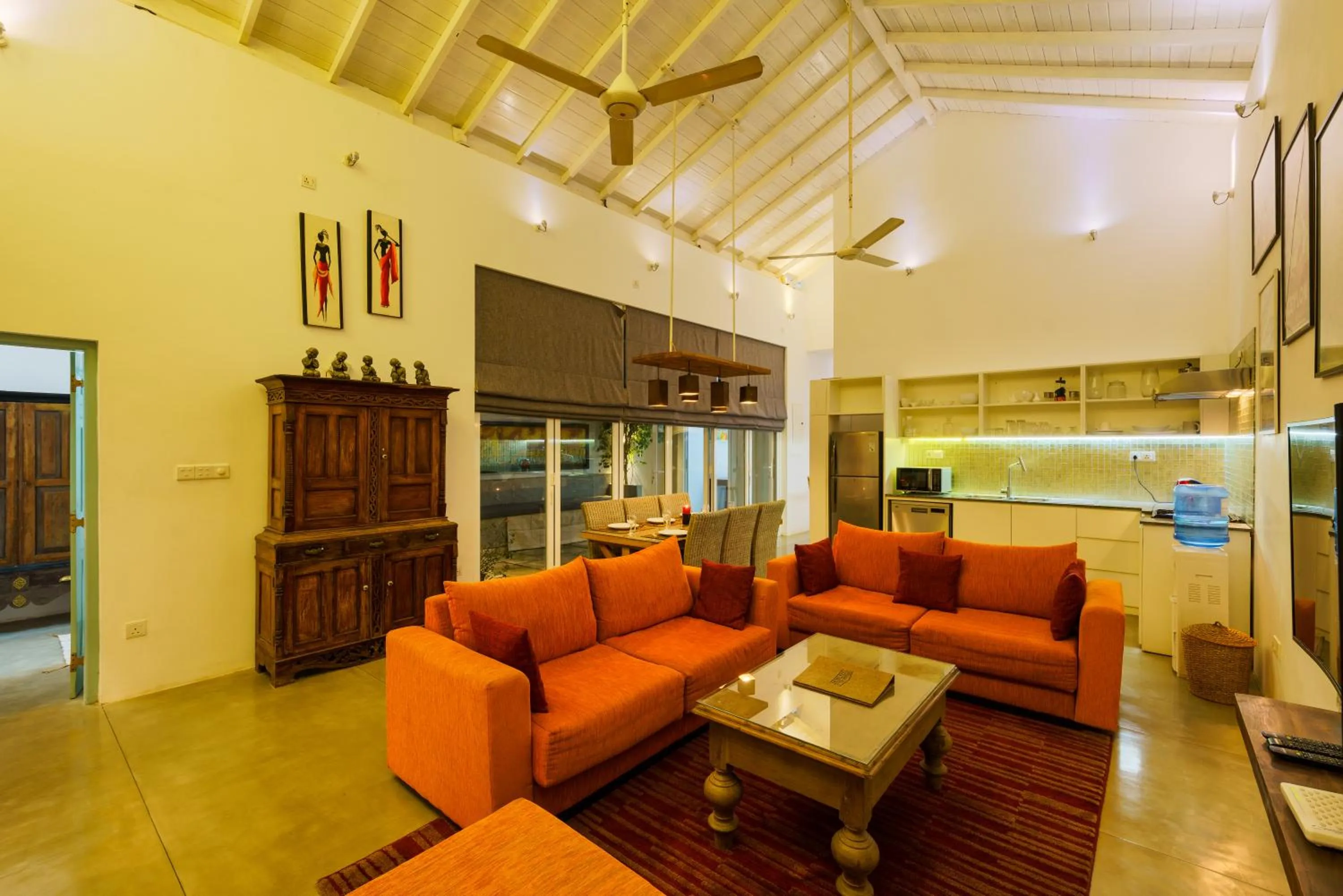 Living room in Angam Villas Colombo