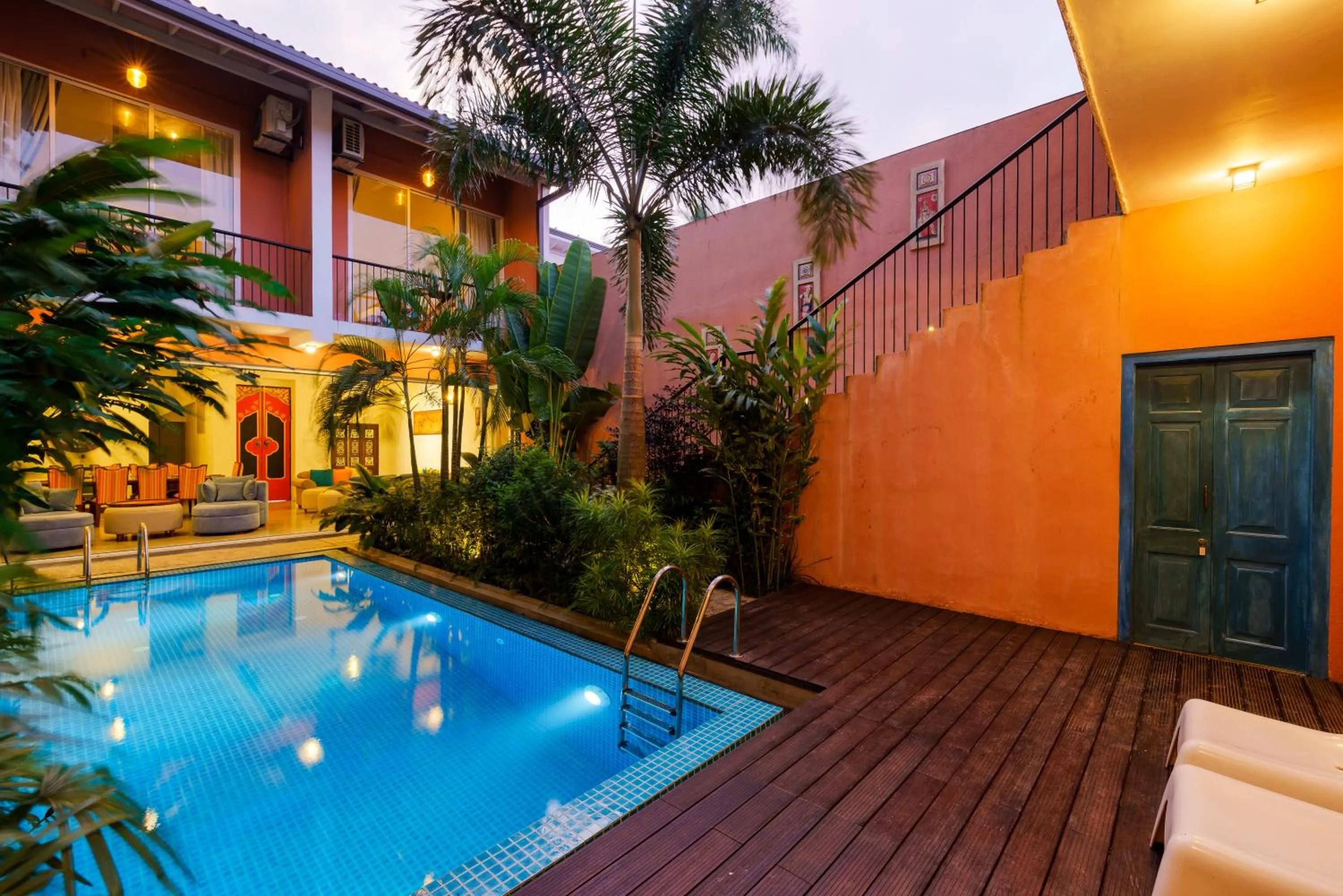 Garden view in Angam Villas Colombo