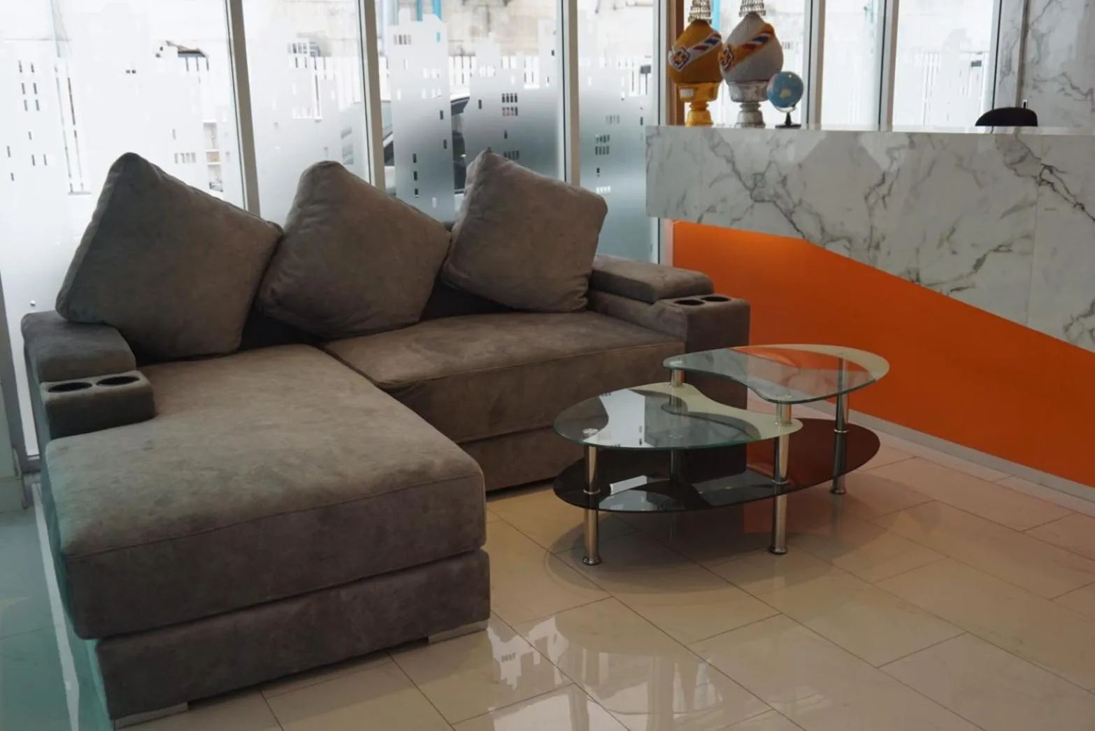 Living room in The Cosy River