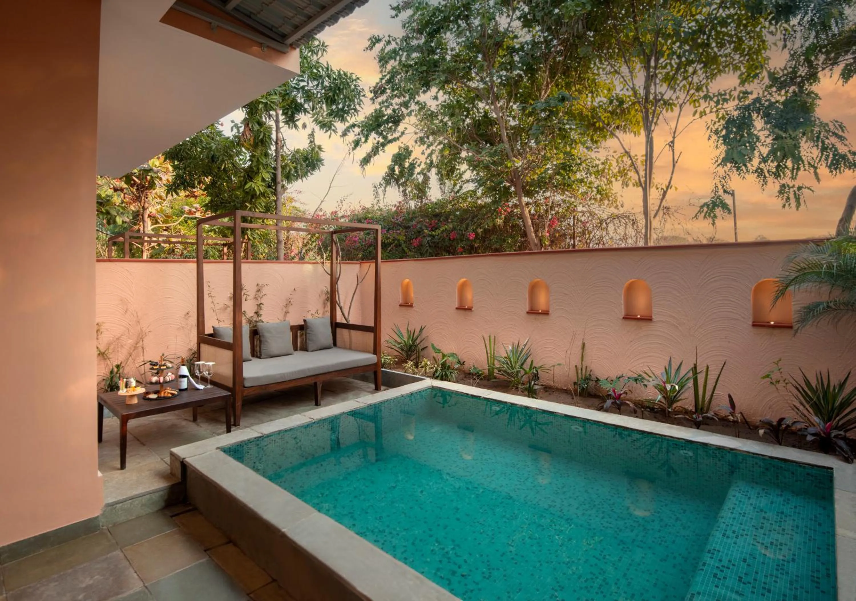 Patio in Taj Sawai,Ranthambore