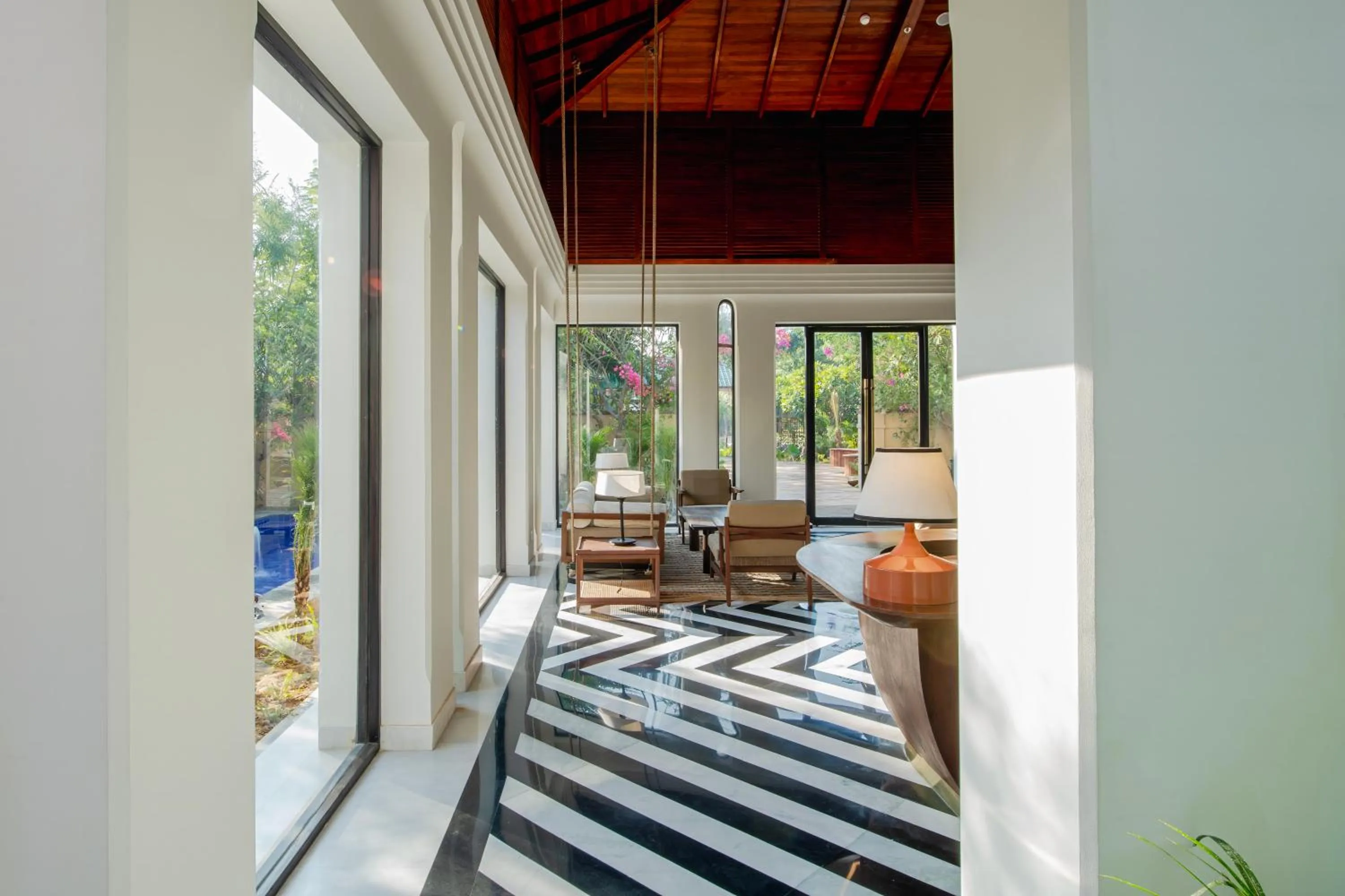 Seating area in Taj Sawai,Ranthambore
