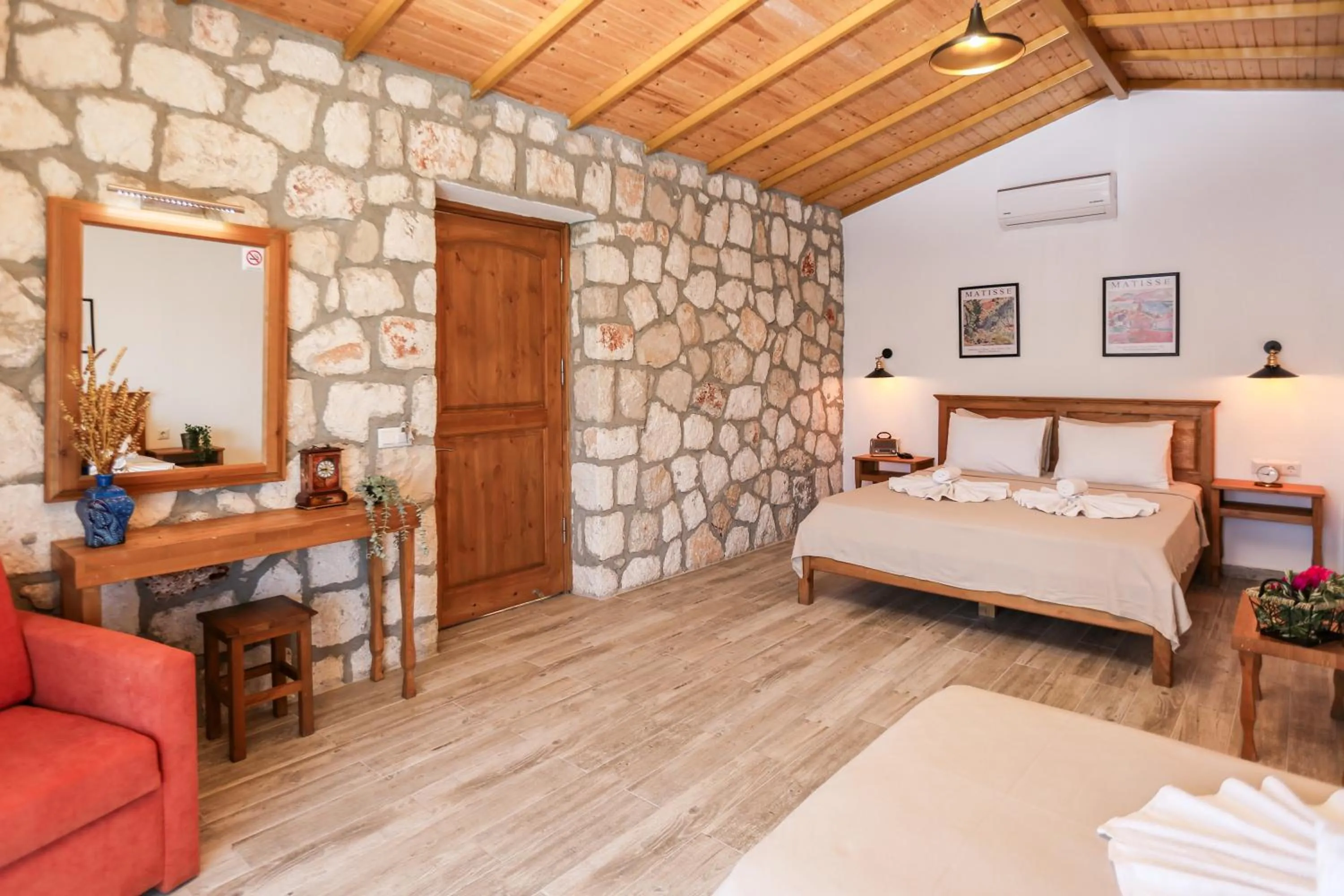 Family Room with Sea View - single occupancy in Kaş Köy Hotel