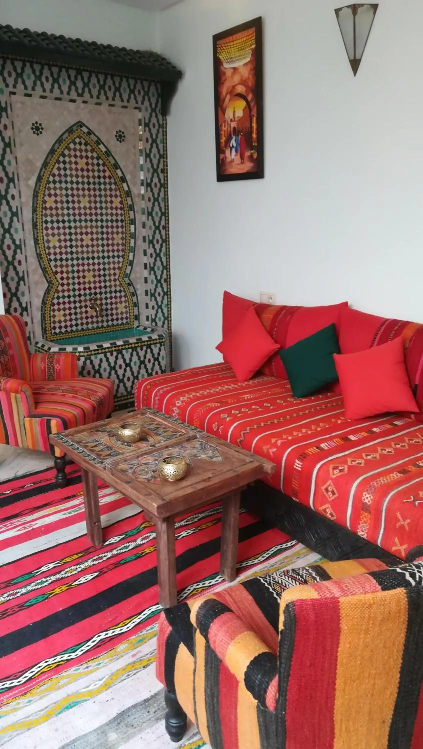 Living room in Riad Achwaq