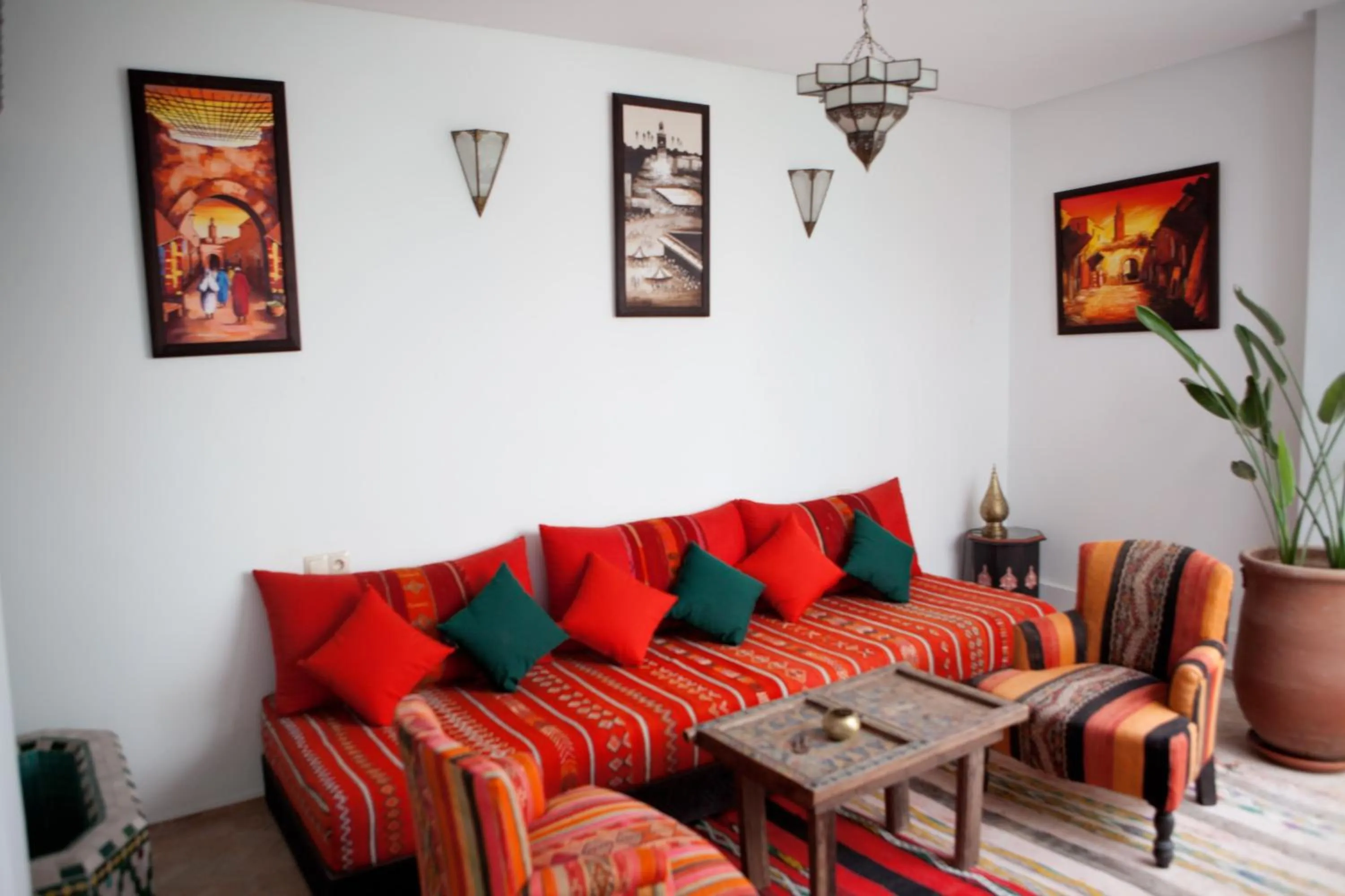 Living room in Riad Achwaq