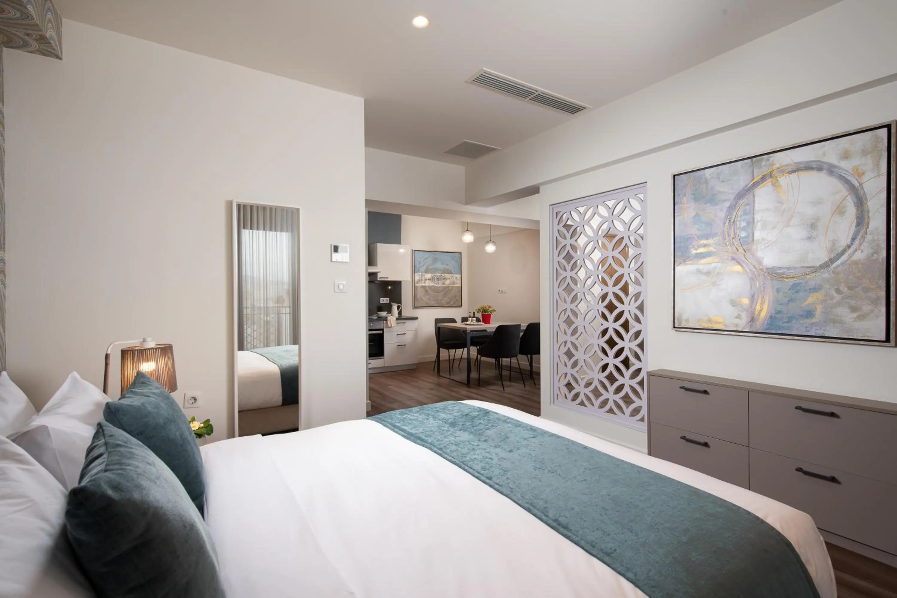 Bed in Urban Nest - Suites & Apartments