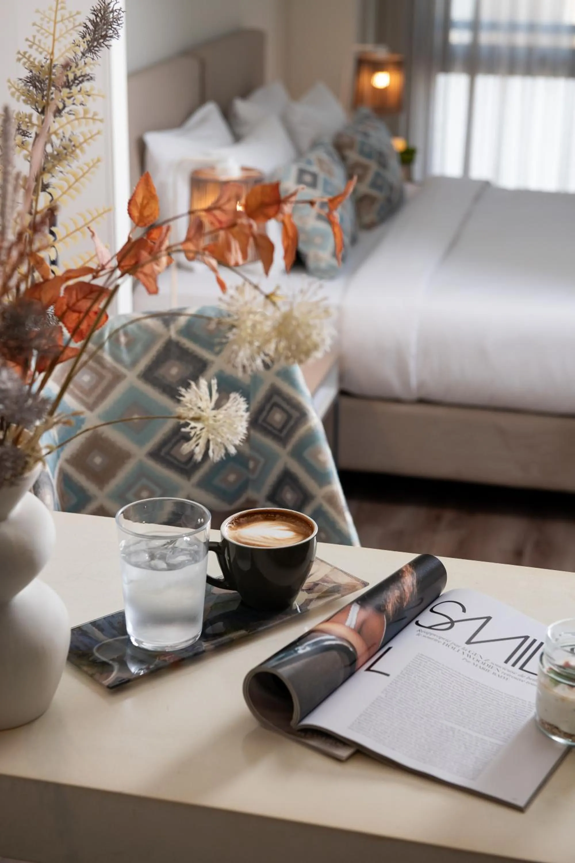 Coffee/tea facilities, Bed in Urban Nest - Suites & Apartments