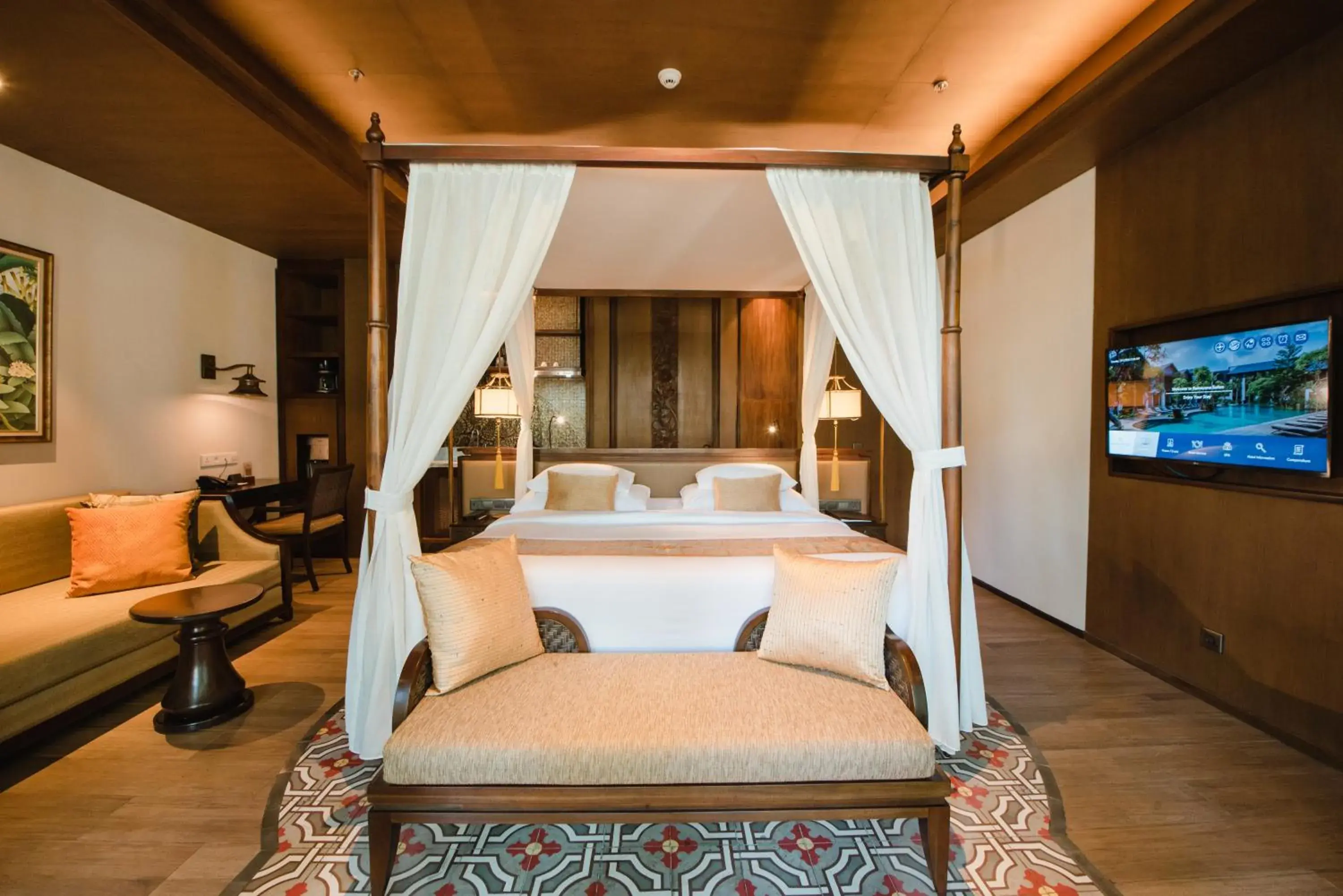 Bedroom, Seating Area in Ramayana Suites and Resort