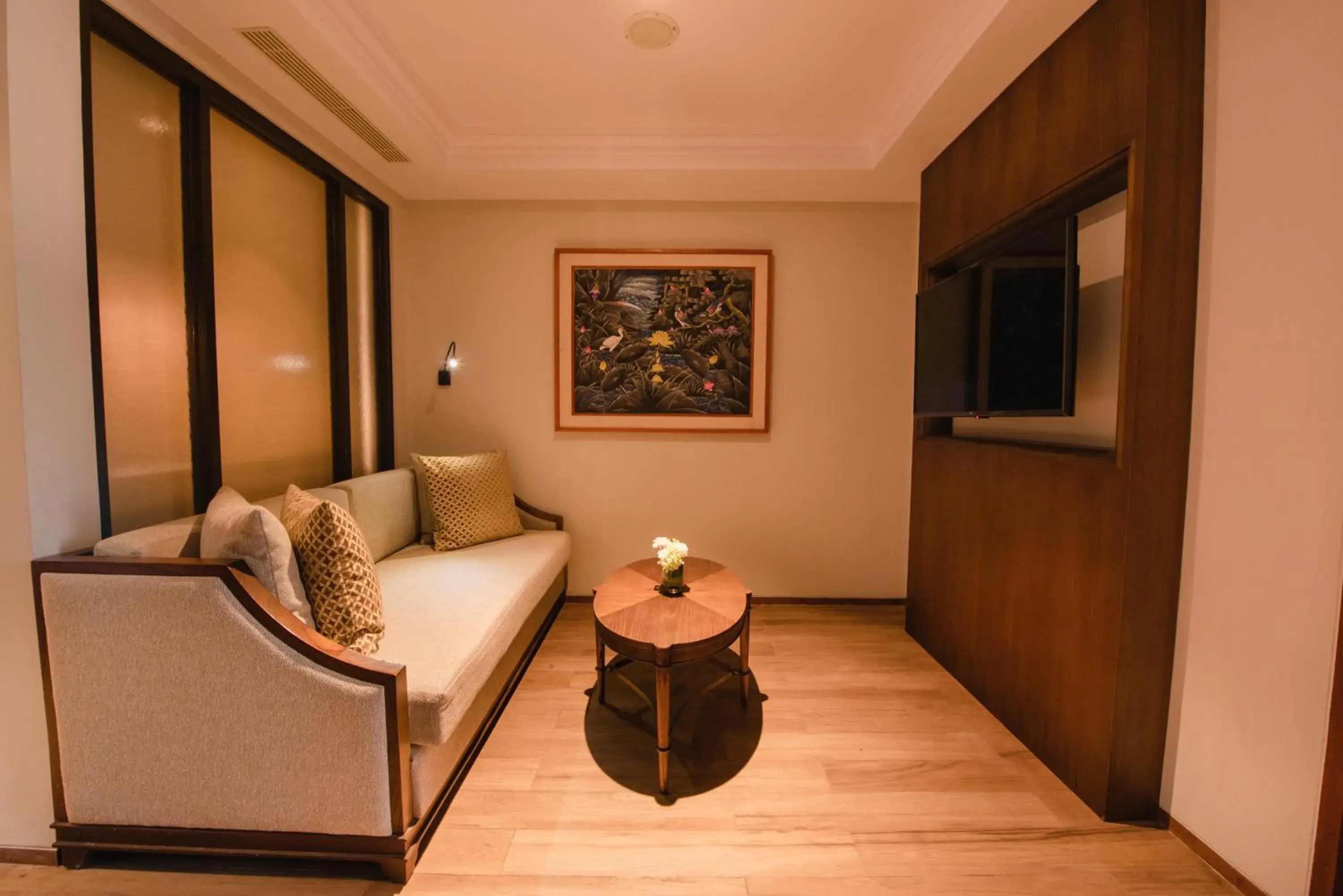 TV and multimedia, Seating Area in Ramayana Suites and Resort
