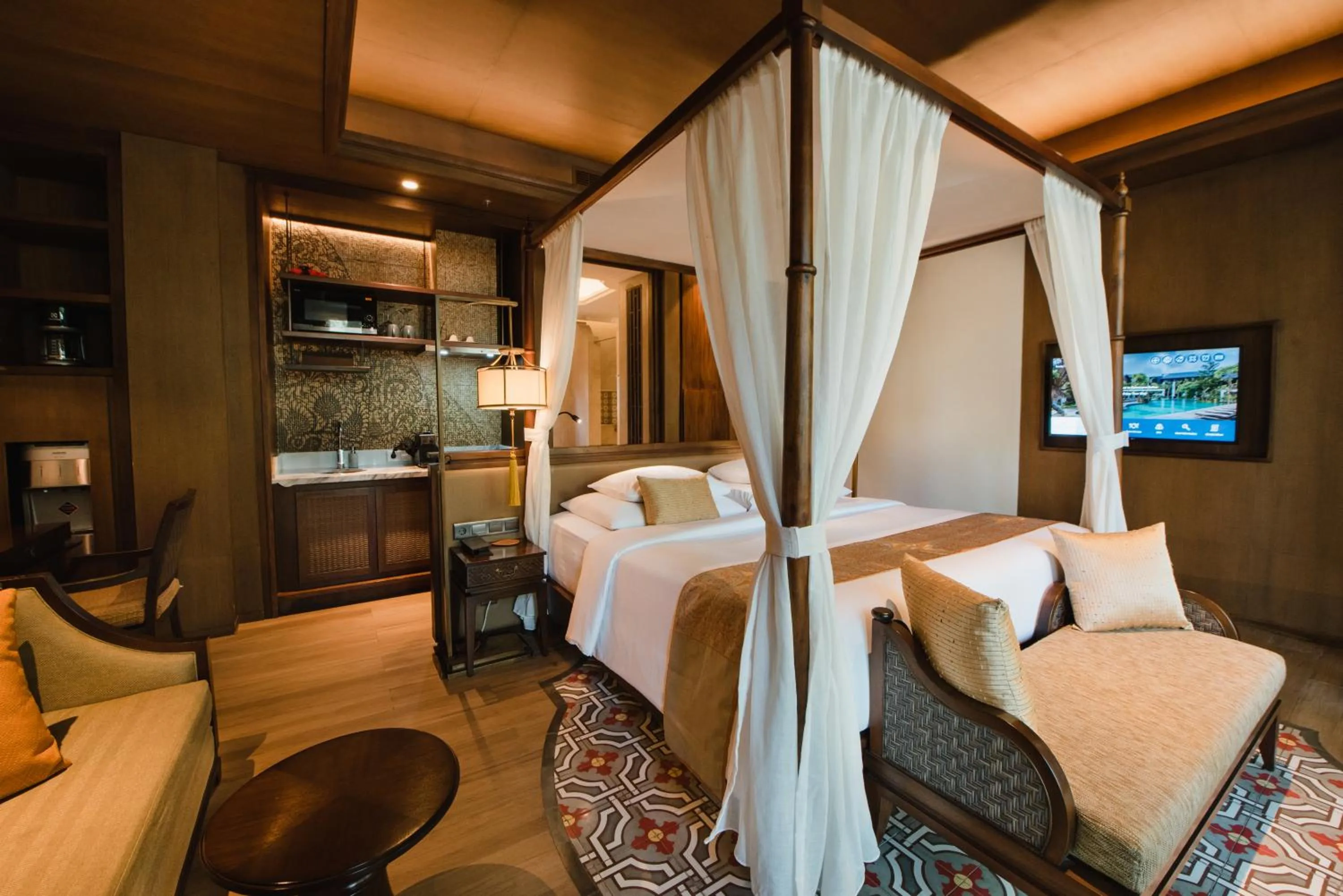 Bed in Ramayana Suites and Resort